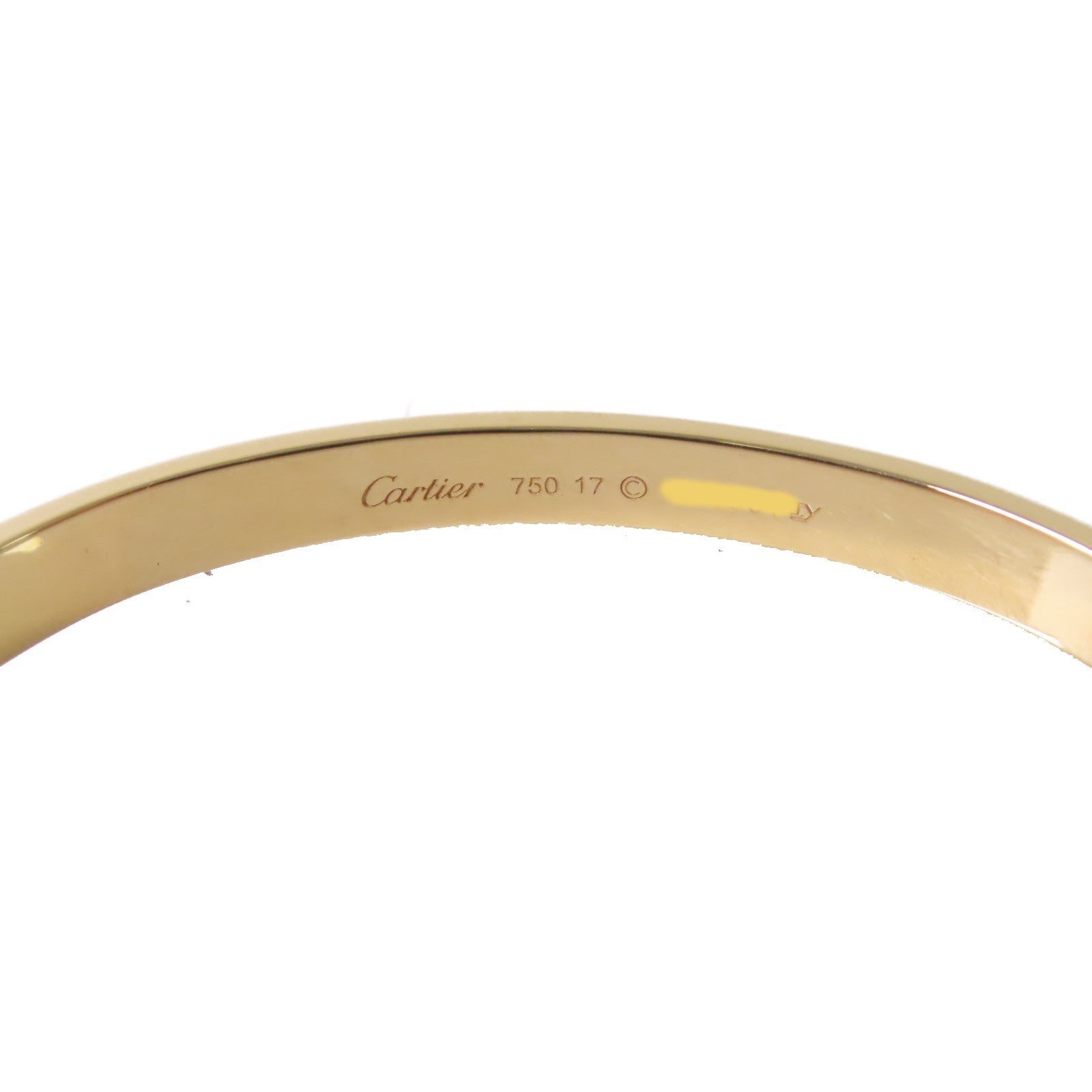 CARTIER 18K黃金Love Bracelet Classic Model手鐲#17