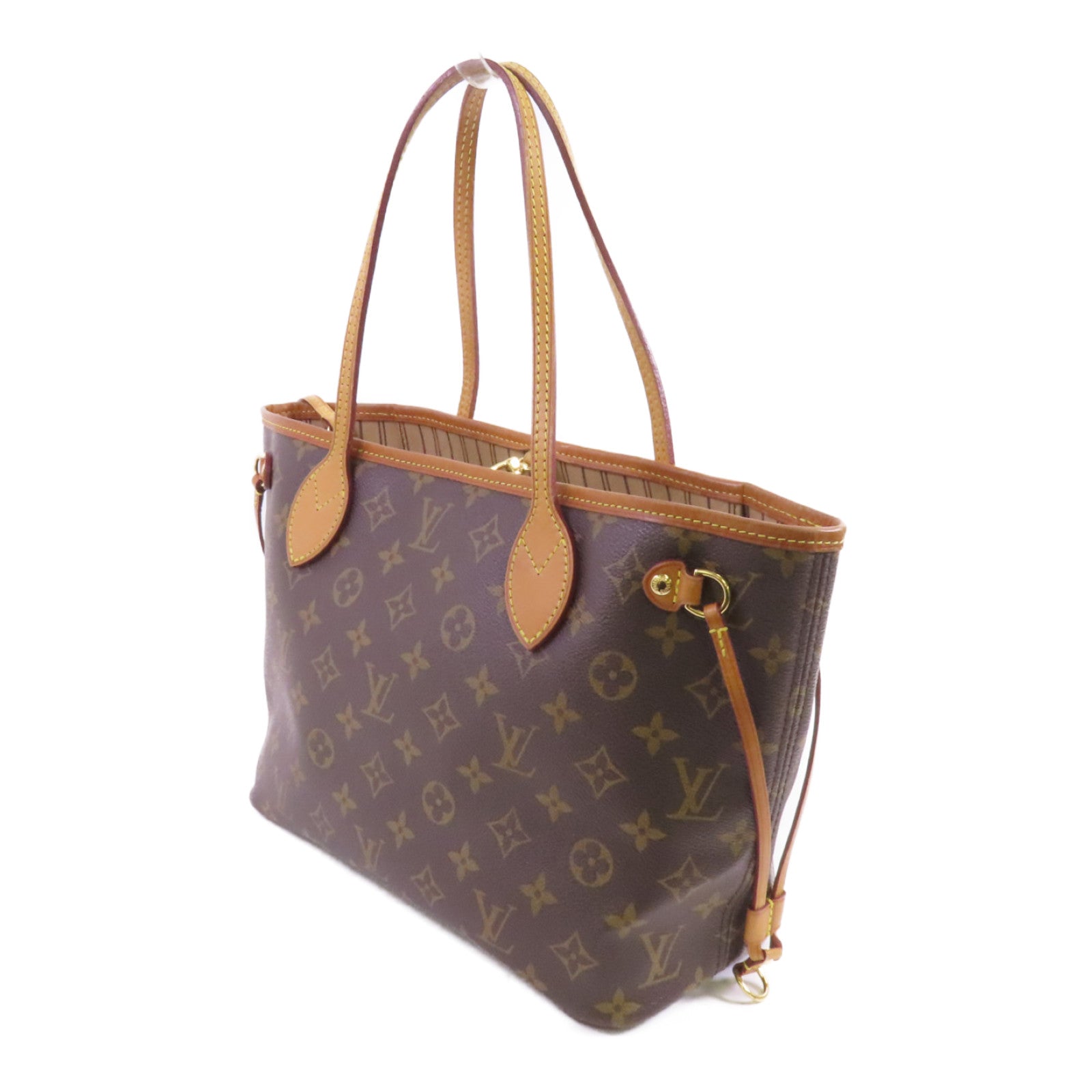 LOUIS VUITTON Monogram Neverfull PM金扣肩背袋
