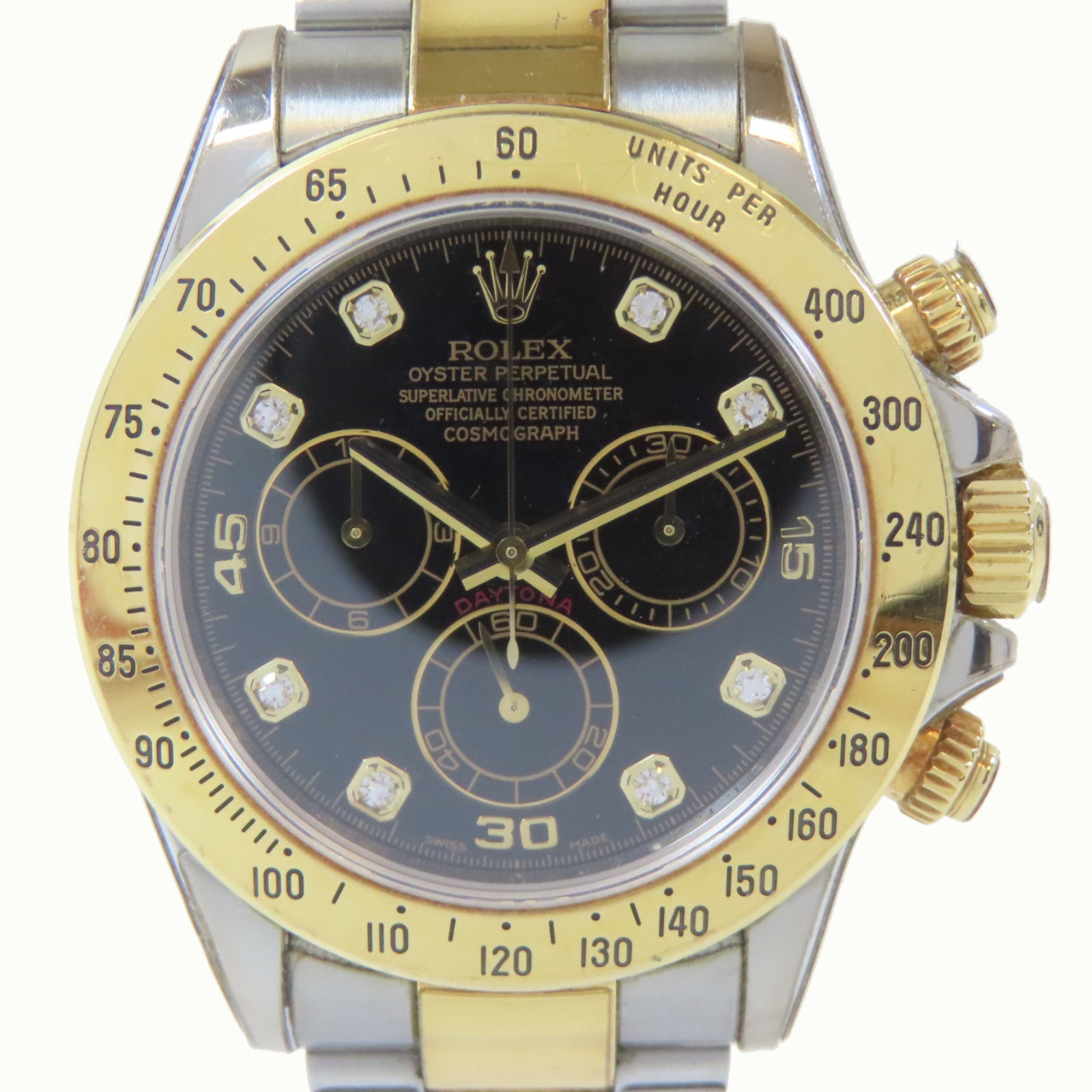 ROLEX Cosmograph Daytona18K黃金/不鏽鋼手錶自動機芯#16cm