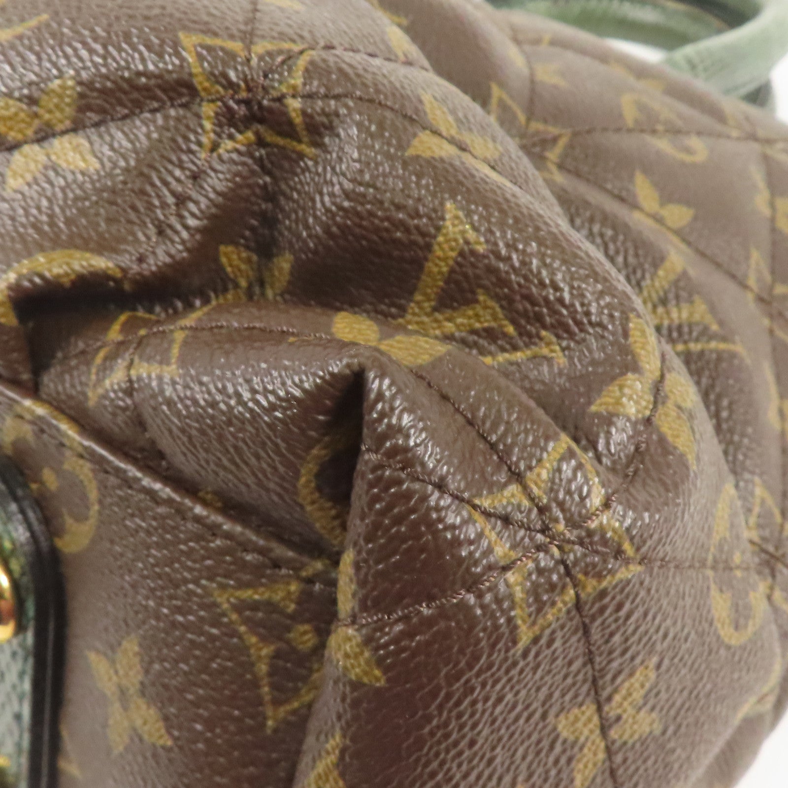 LOUIS VUITTON Monogram/鴕鳥/蛇皮皮革Etoile Exotique Limited Edition金扣手挽肩背兩用袋