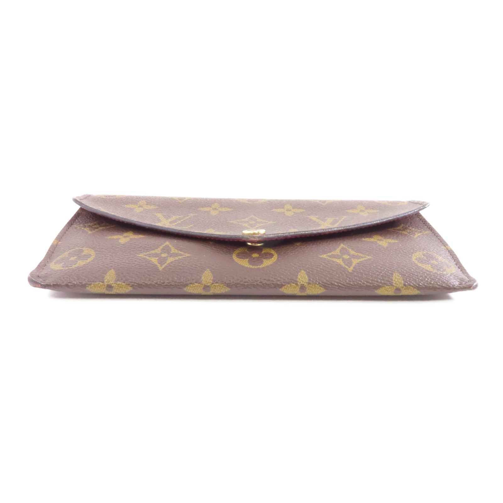 LOUIS VUITTON Monogram Long Wallet金扣長錢包棕色