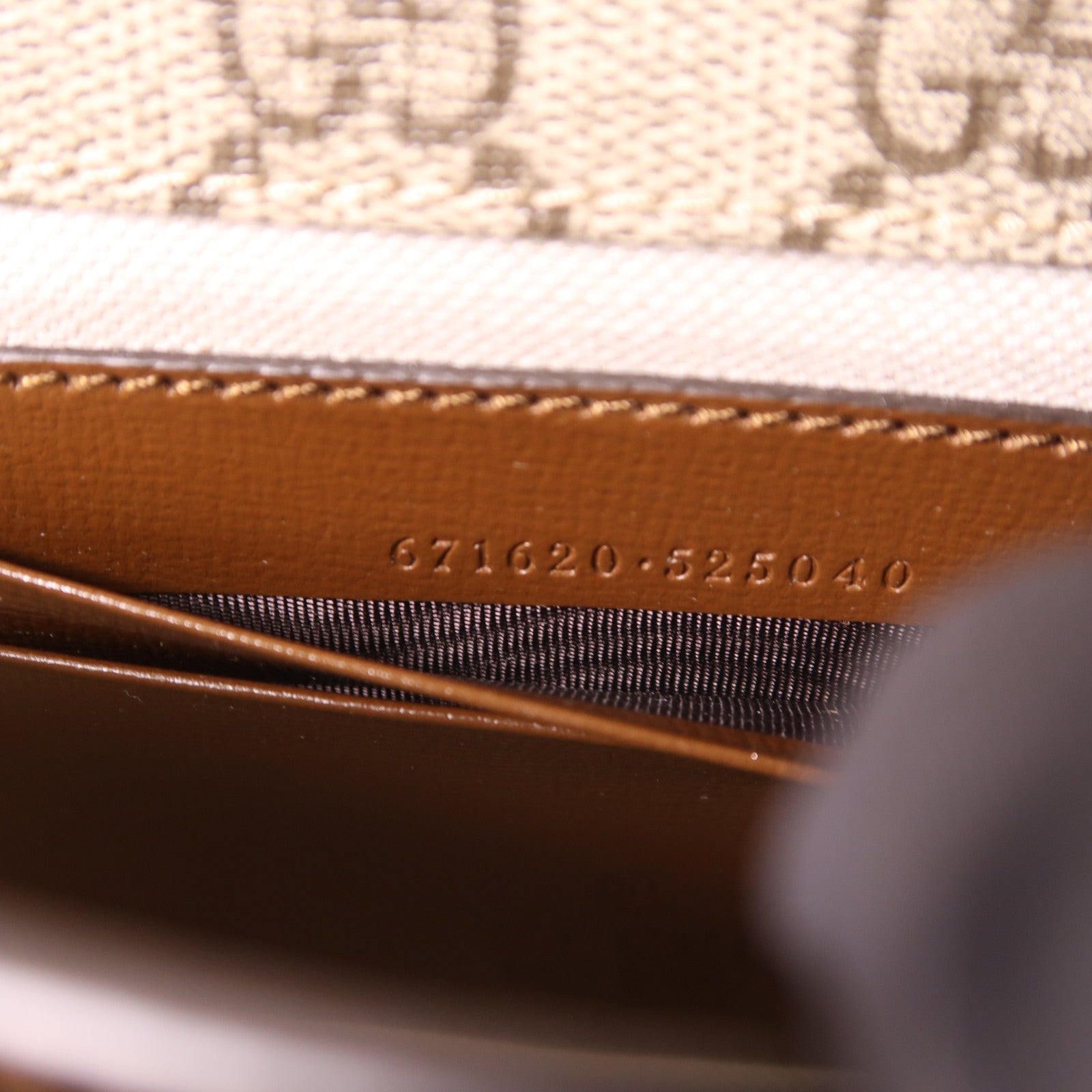 GUCCI GG GHW Shoulder Bag 67620.525040 PVC Coated Canvas Brown