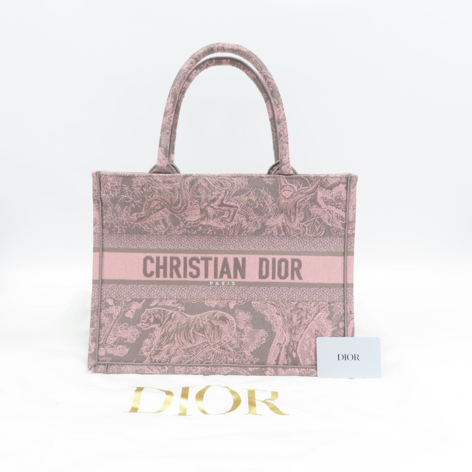 Dior 帆布Book Tote Bag手挽袋粉紅色