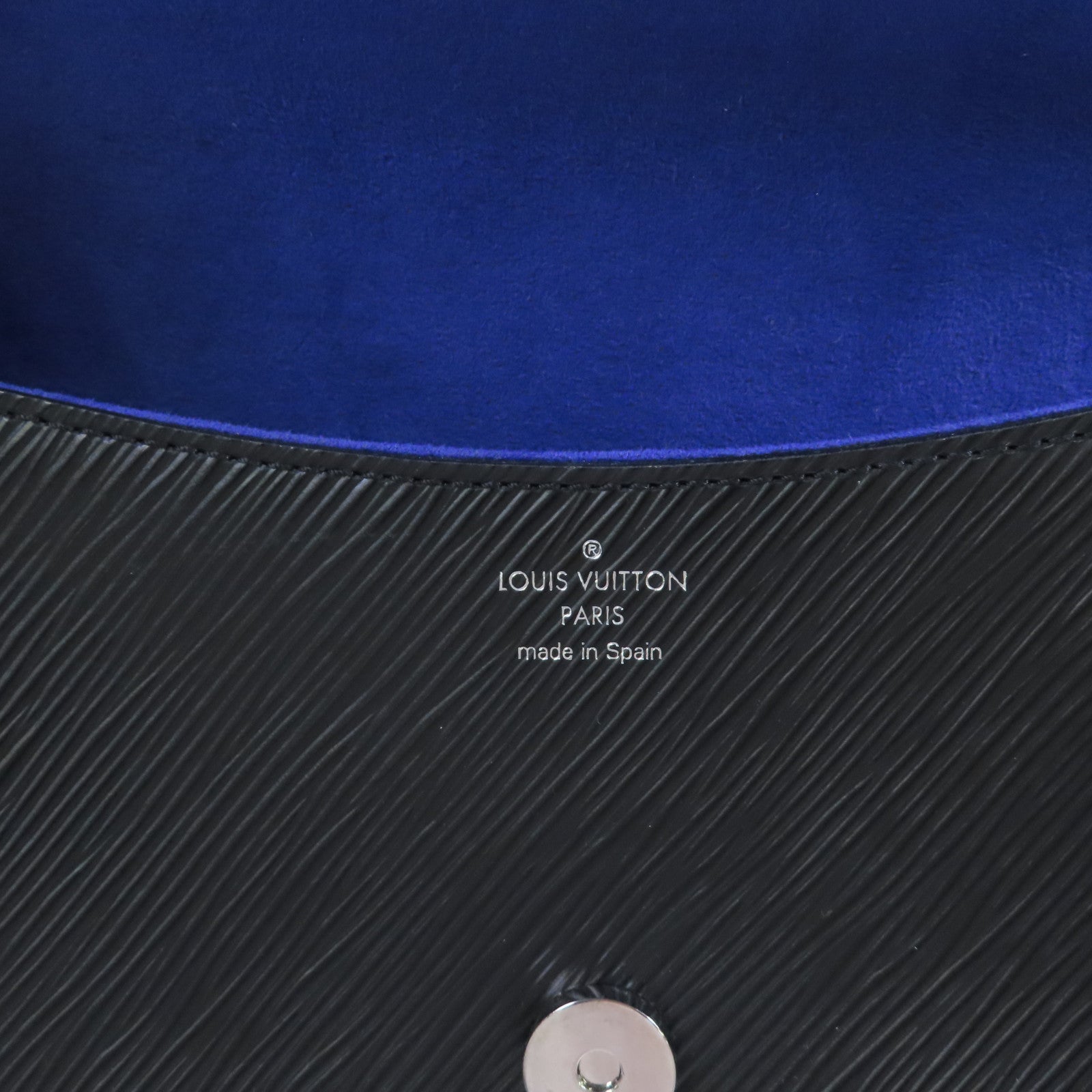 LOUIS VUITTON Epi Buci Shoulder Bag銀扣肩背袋黑色