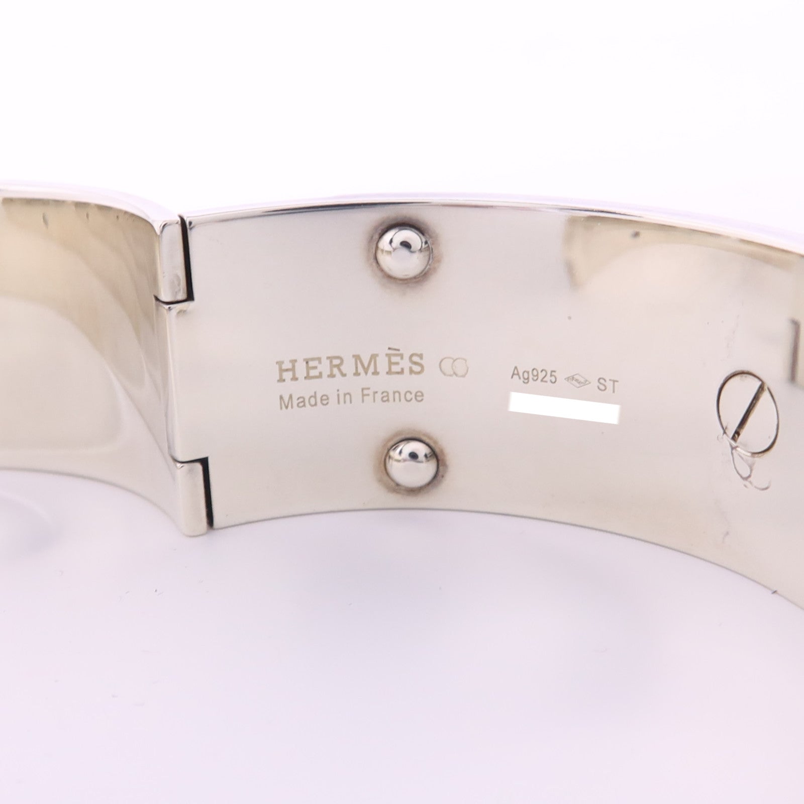 HERMES 925純銀Kelly MM Bracelet手鐲#16cm