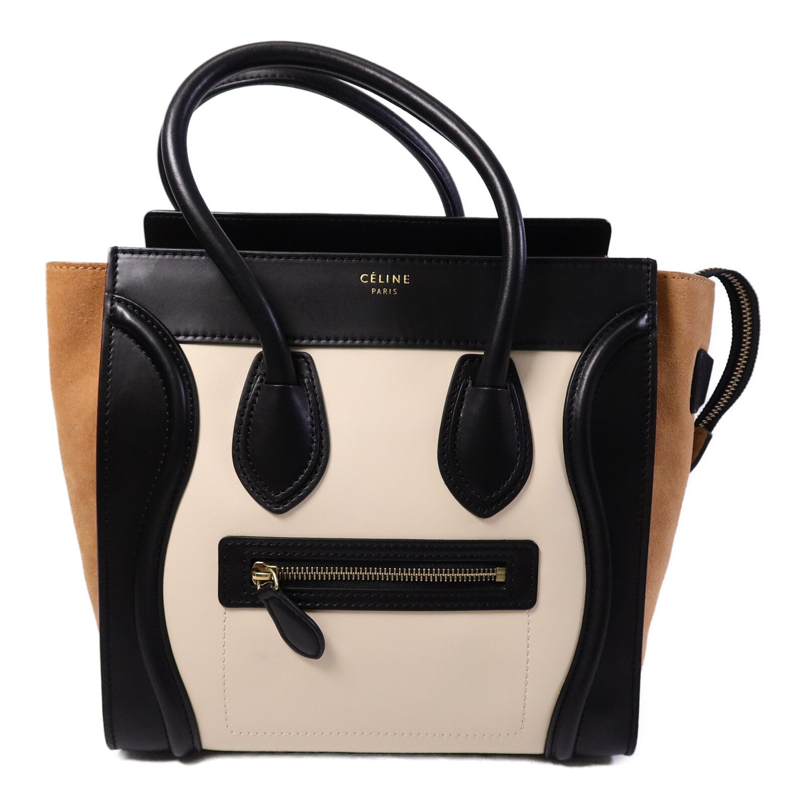 CELINE 牛皮皮革Micro Luggage手挽袋