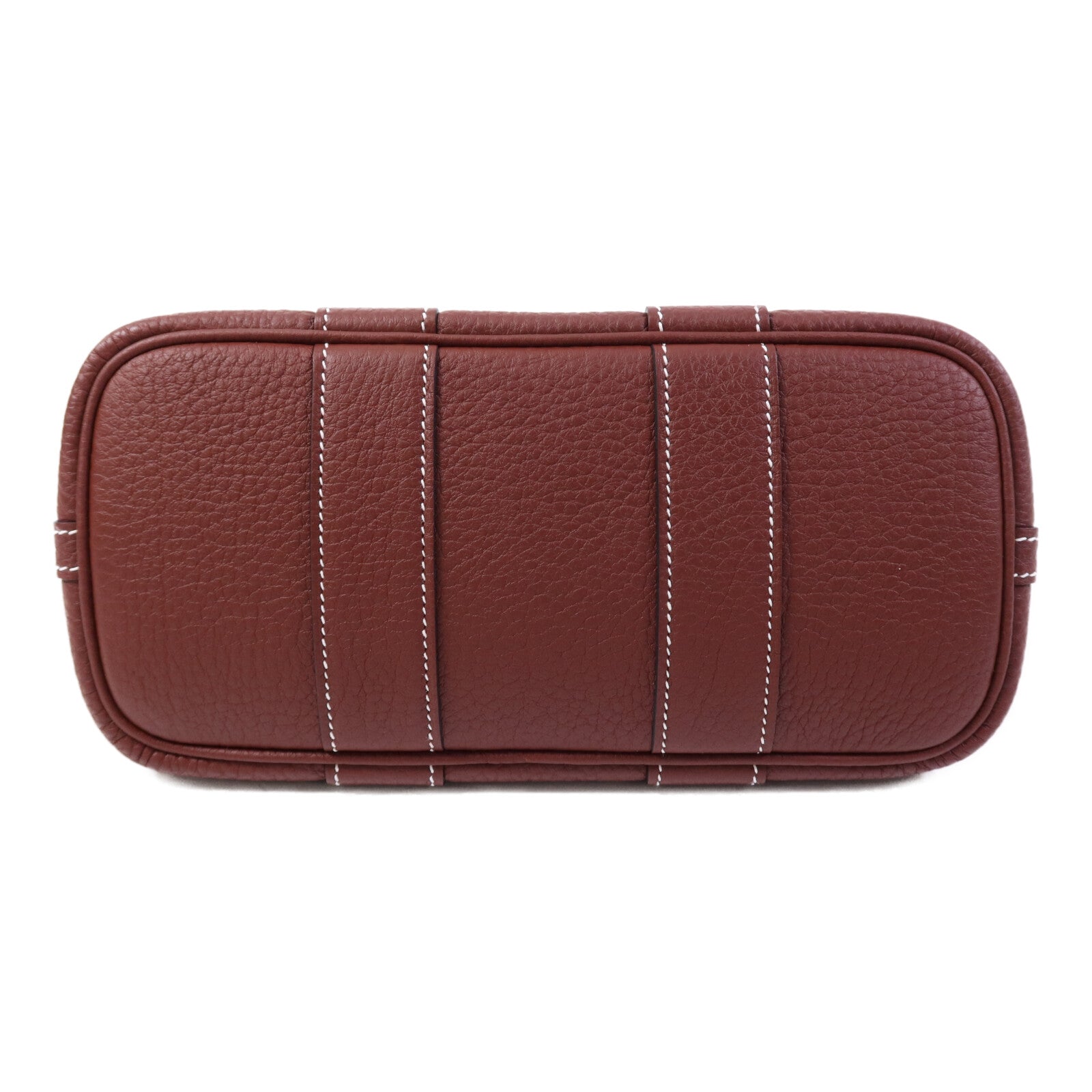 HERMES Negonda皮革Neo Garden Party 23銀扣手挽袋Rouge H