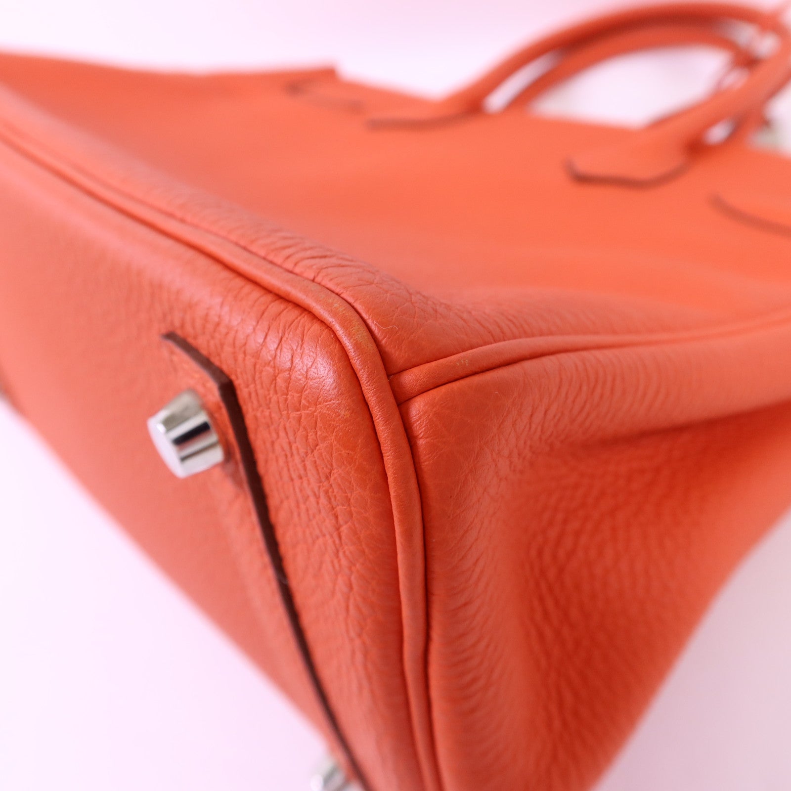 HERMES Togo皮革Birkin 30銀扣手挽袋Capucine