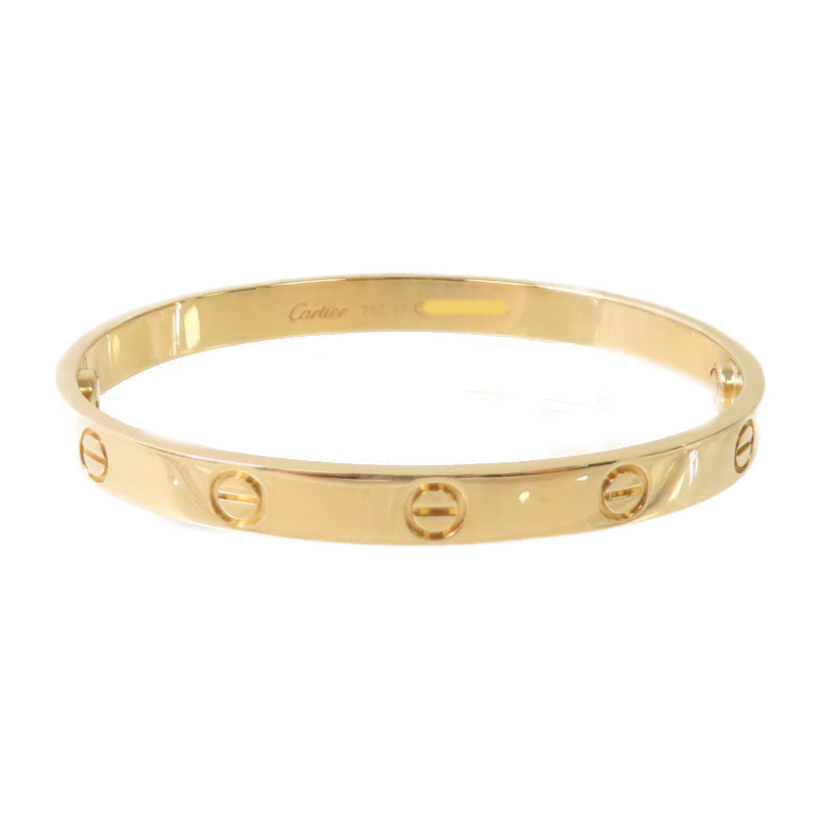 CARTIER 18K黃金Love Bracelet Classic Model手鐲#17