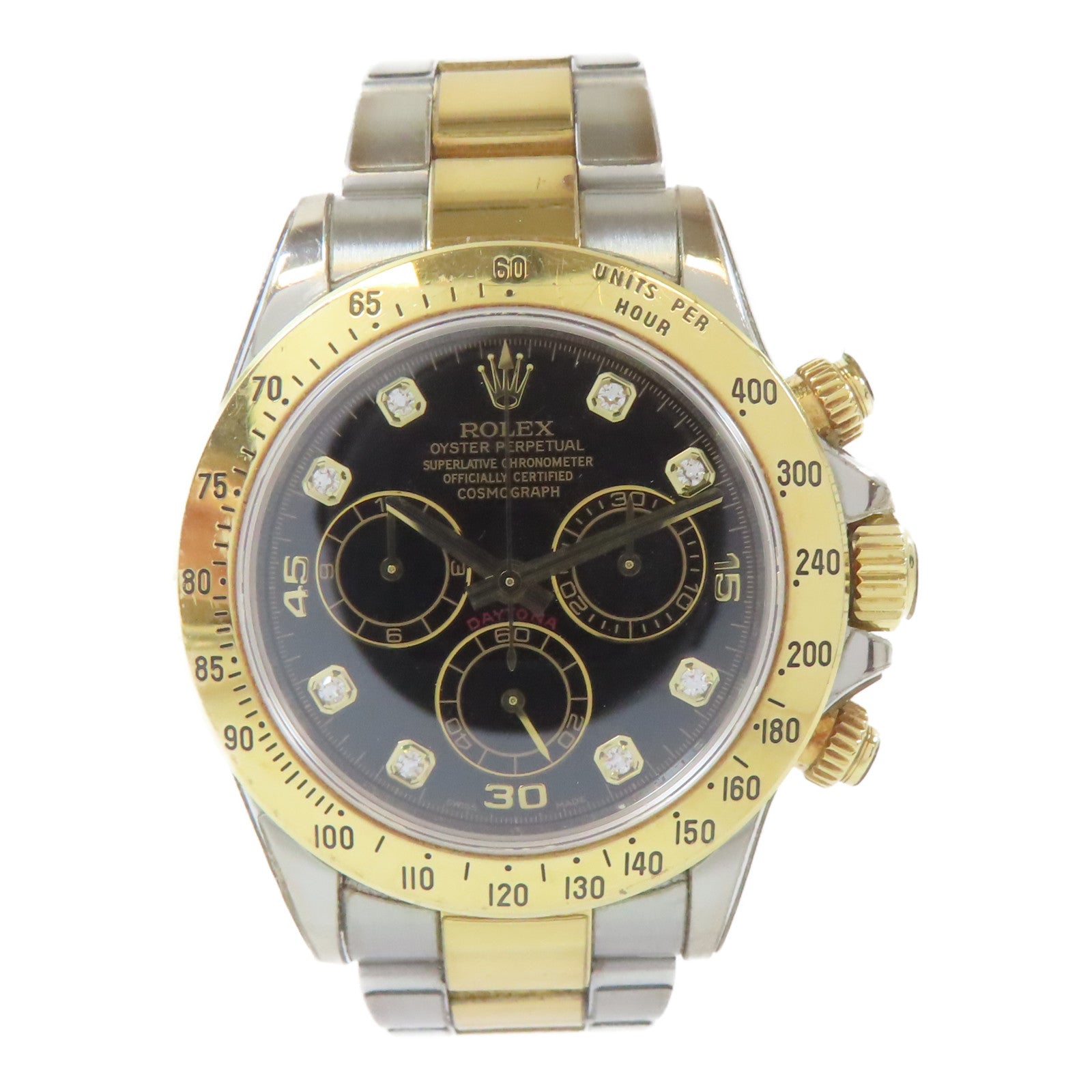 ROLEX Cosmograph Daytona18K黃金/不鏽鋼手錶自動機芯#16cm