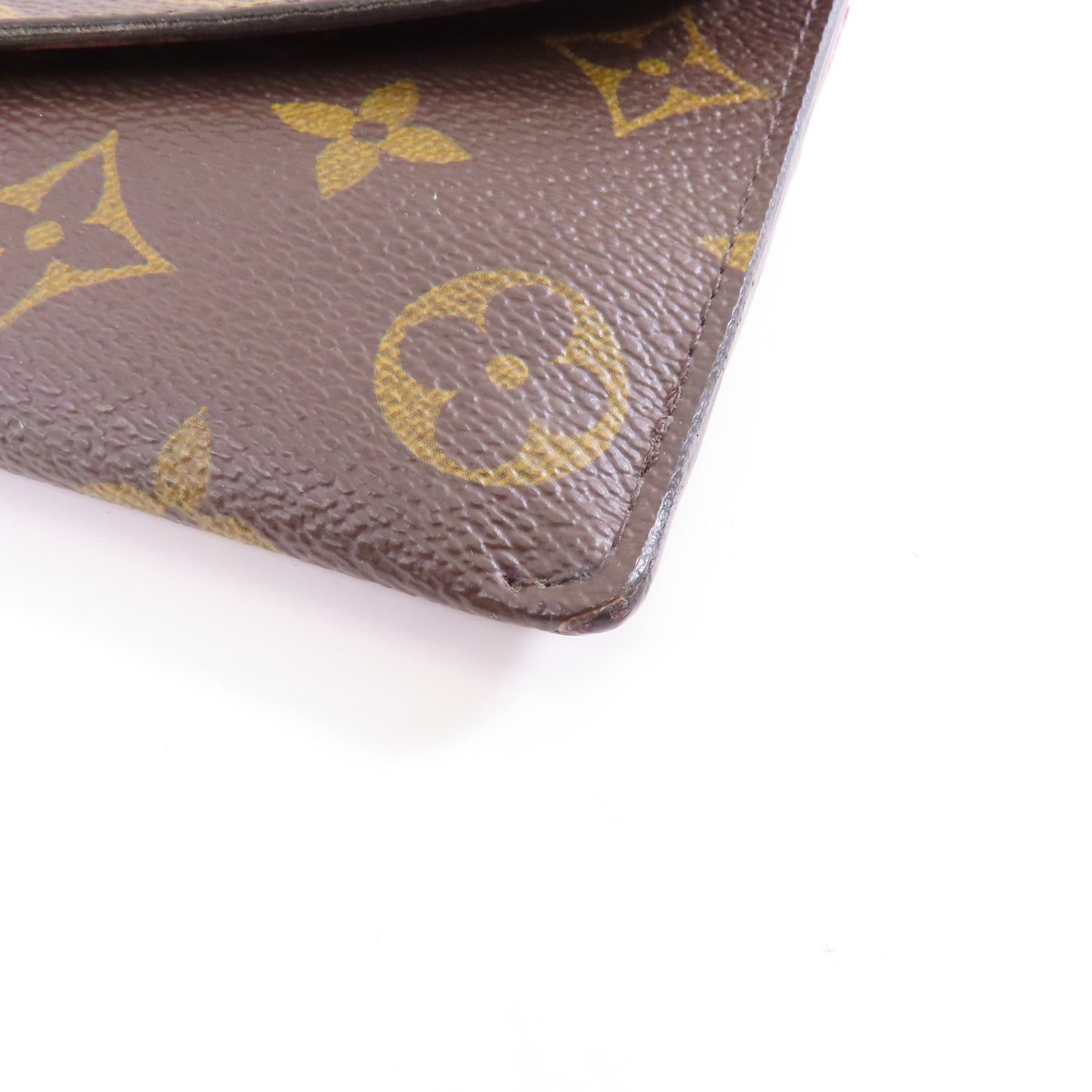 LOUIS VUITTON Monogram Long Wallet金扣長錢包棕色
