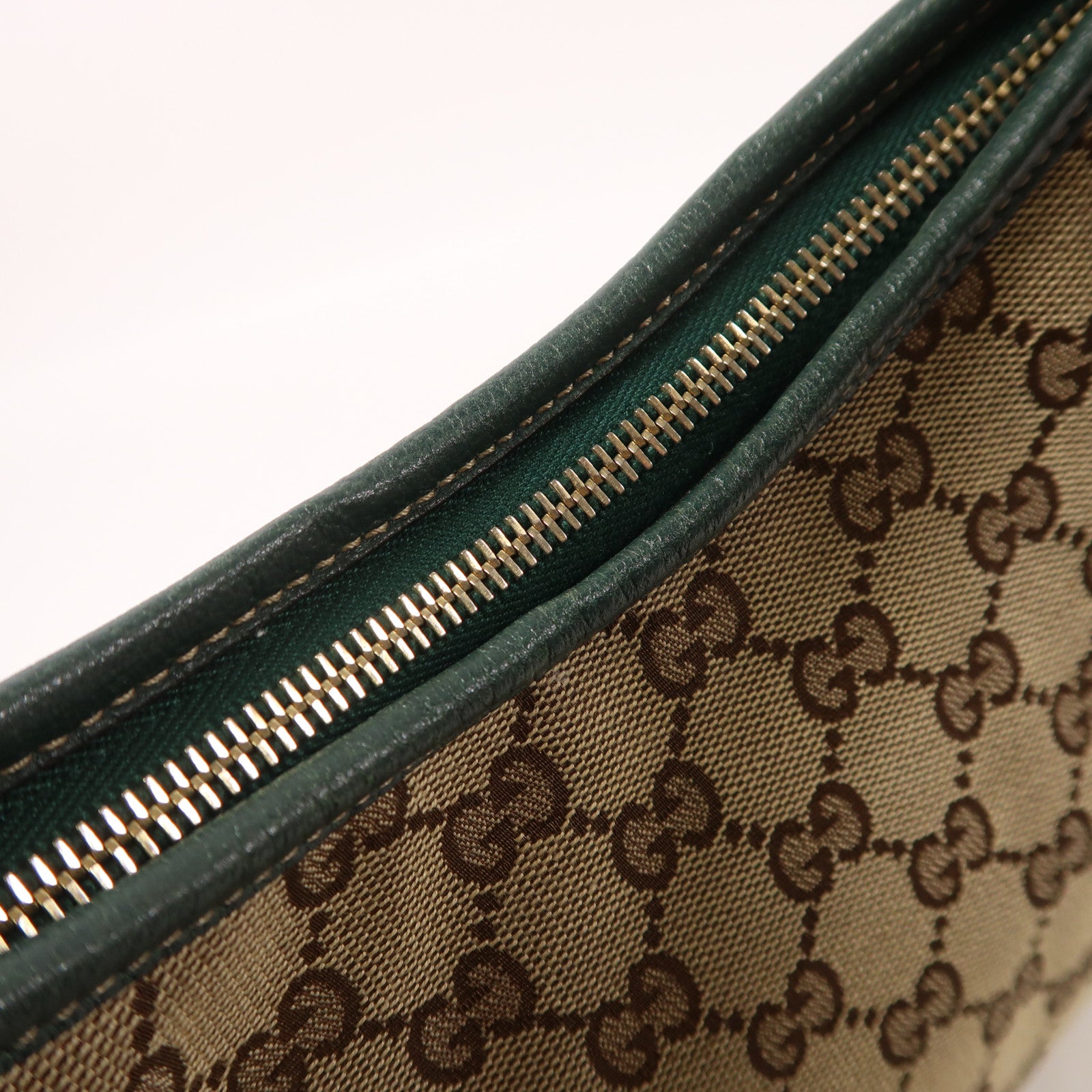 GUCCI 帆布Shoulder Bag金扣肩背袋