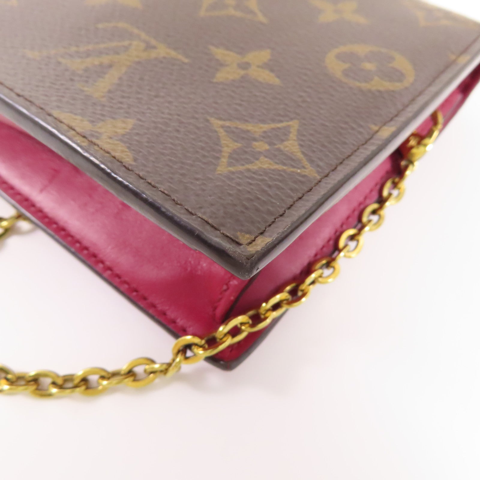 LOUIS VUITTON LV GHW Portefeuille Flore Chain Shoulder Bag M69578 Monogram Brown