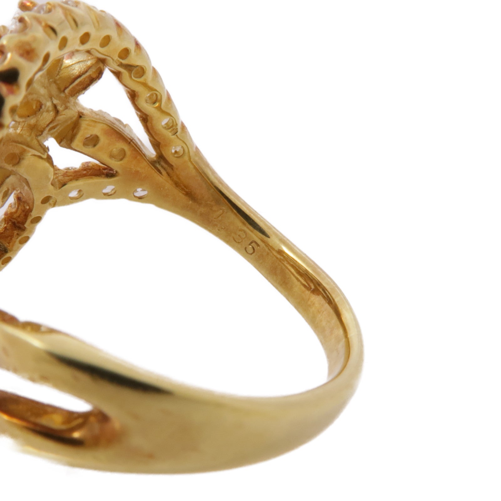 JEWELRY 【激減優惠】18K黃金Diamond Ring鑽石戒指US#5.75