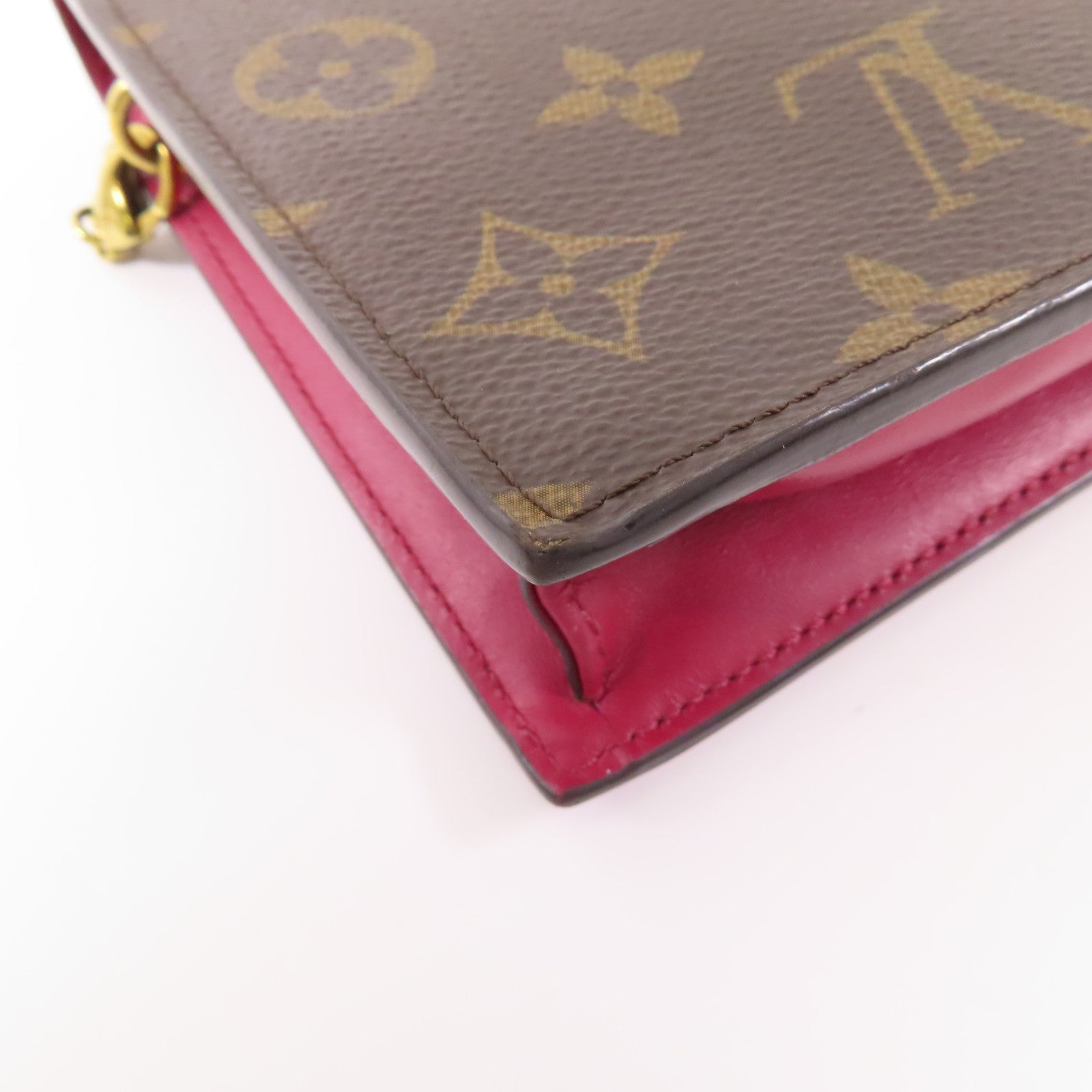 LOUIS VUITTON LV GHW Portefeuille Flore Chain Shoulder Bag M69578 Monogram Brown