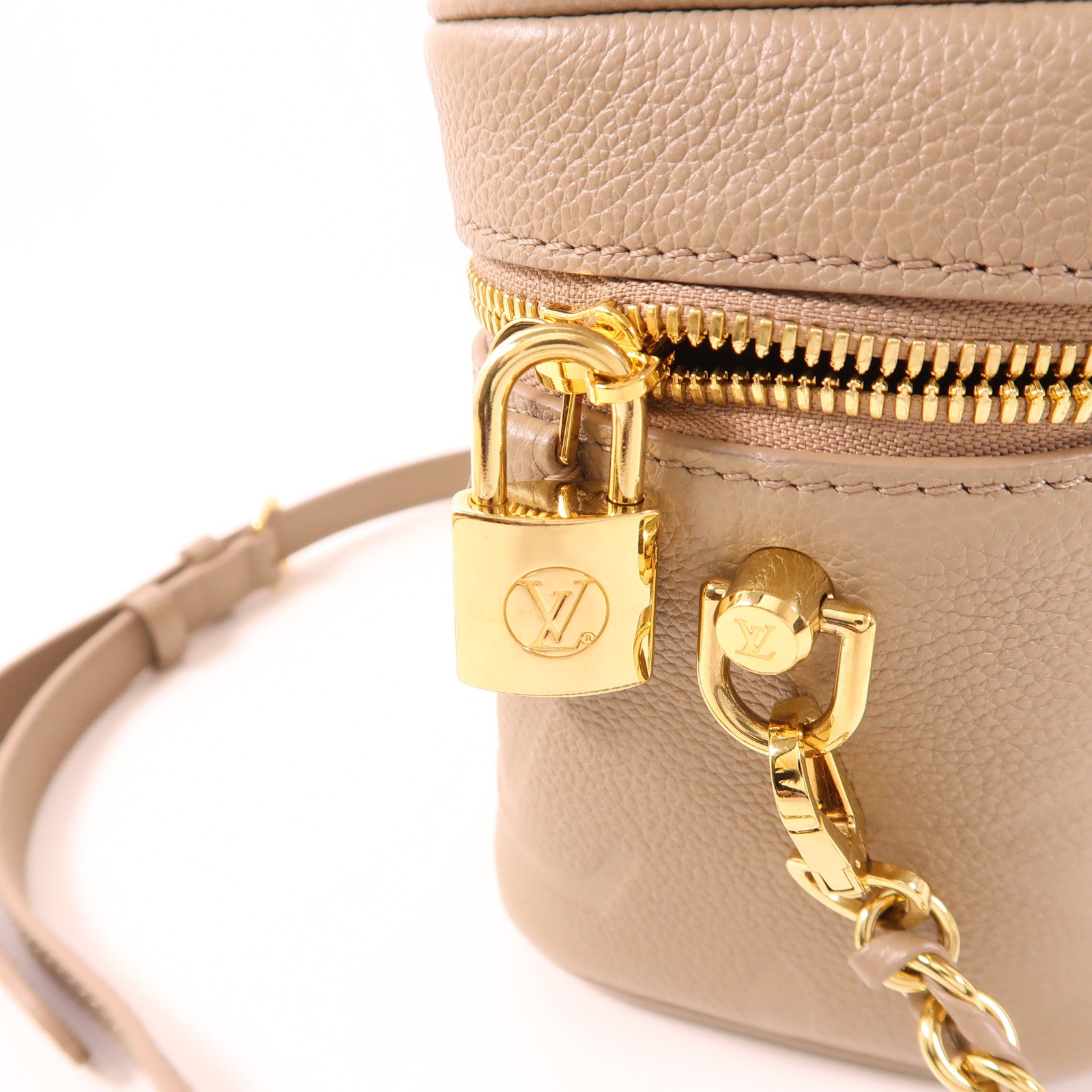 LOUIS VUITTON LV GHW Vanity PM 2 Way Bag M45608 Monogram Empreinte Beige