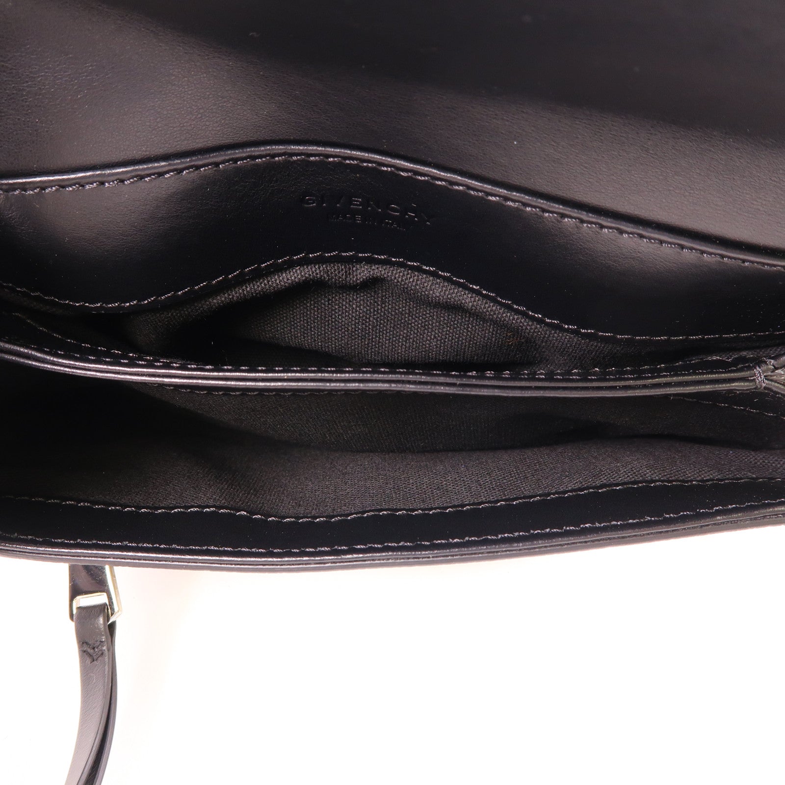 GIVENCHY 牛皮皮革Shoulder Bag銀扣肩背袋