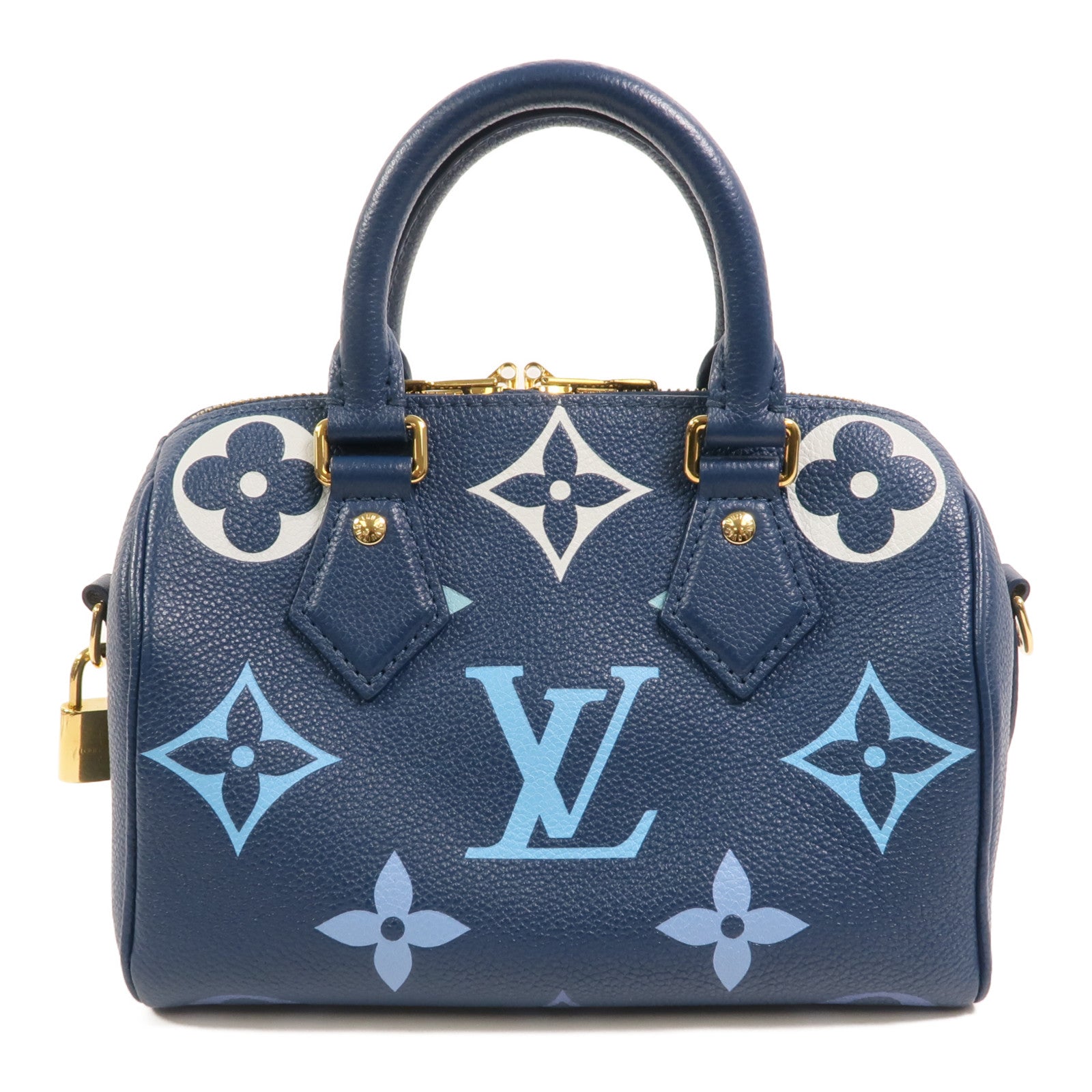 LOUIS VUITTON Monogram Empreinte Speedy Bandouliere 20手挽肩背兩用袋
