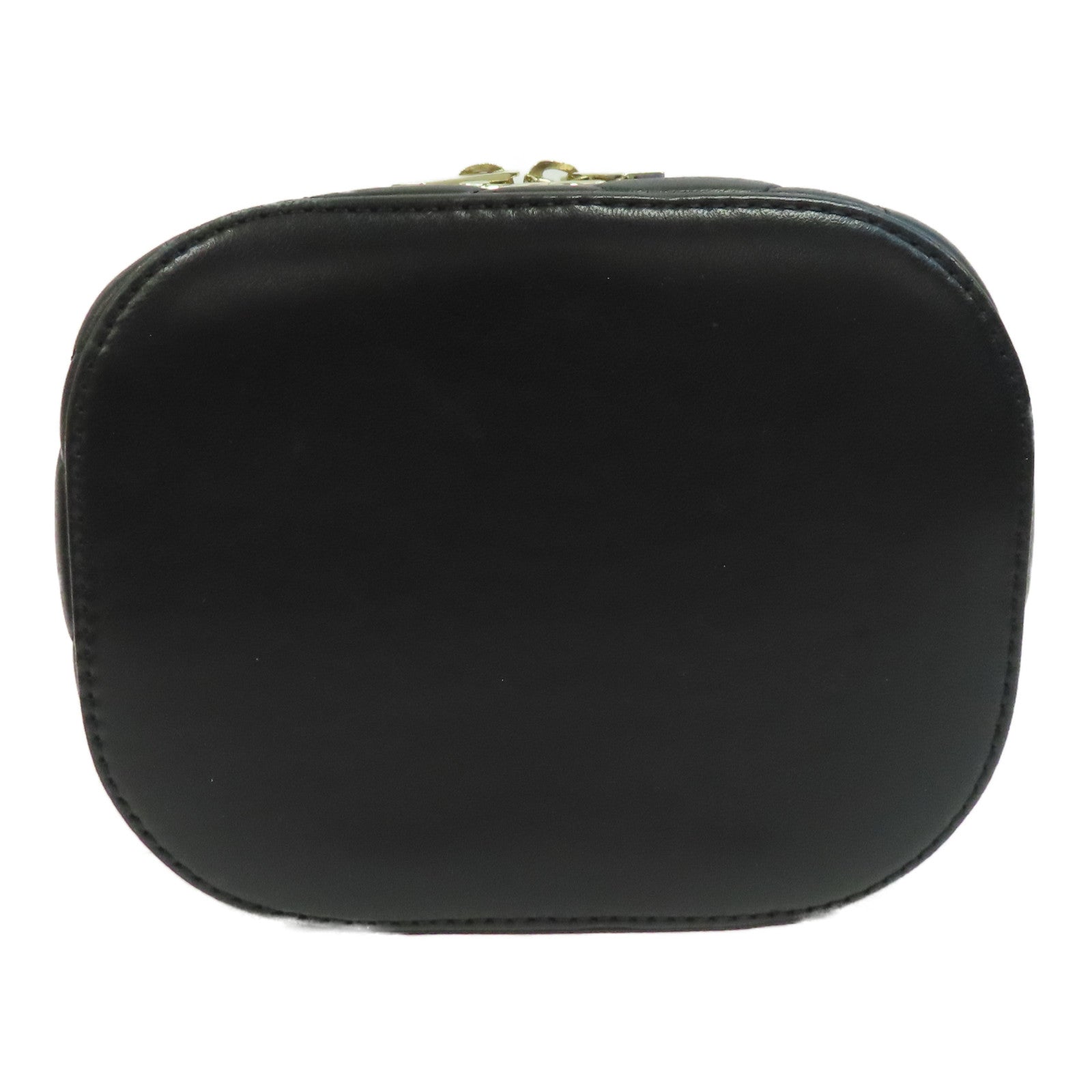 CHANEL 菱格羊皮皮革Trendy CC Vanity Case金扣手挽肩背兩用袋黑色