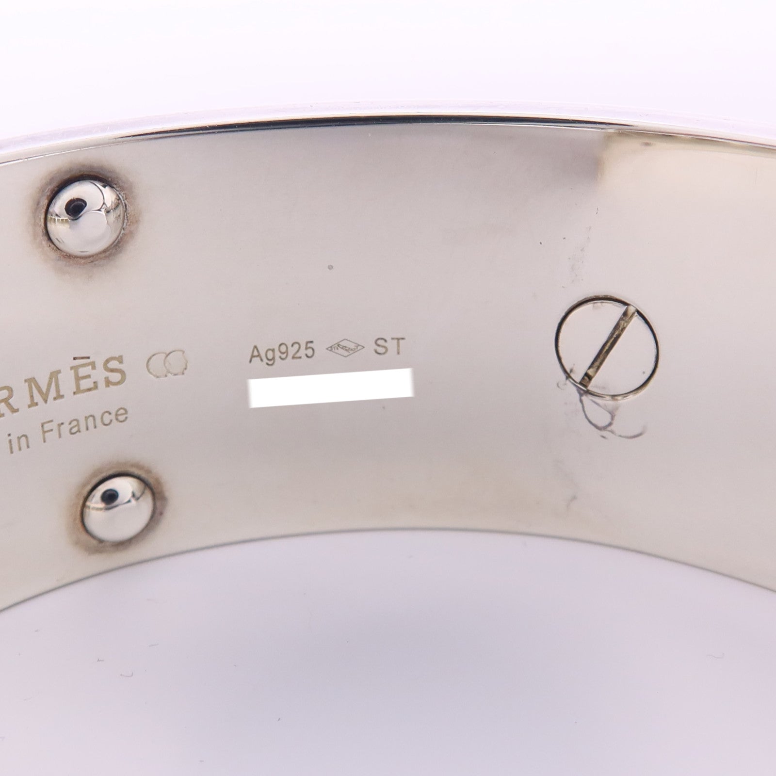 HERMES 925純銀Kelly MM Bracelet手鐲#16cm