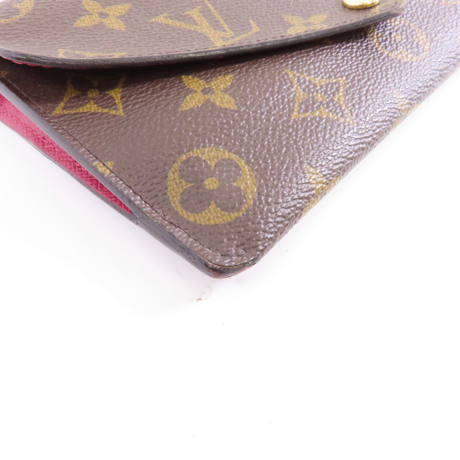 LOUIS VUITTON Monogram Long Wallet金扣長錢包棕色