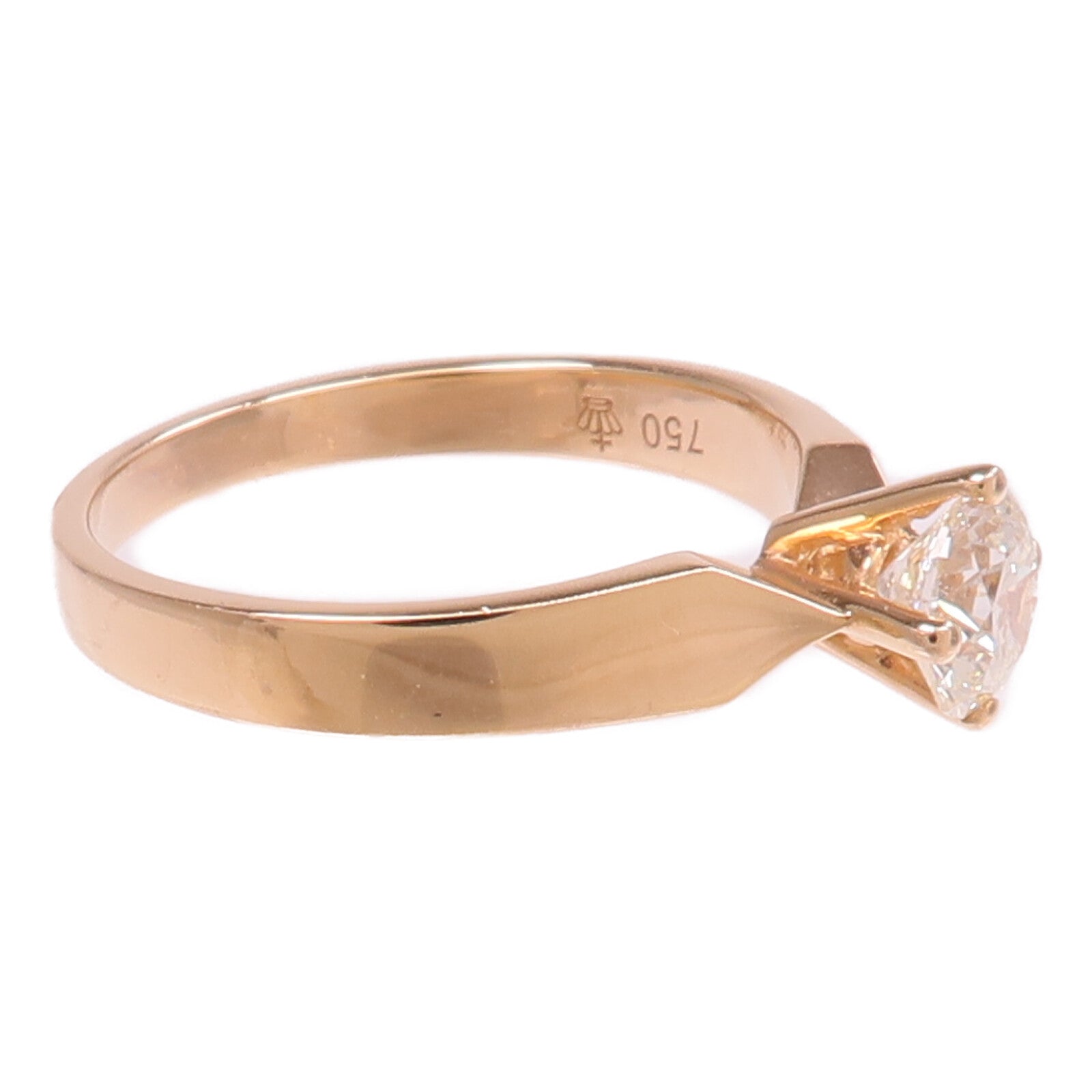 JEWELRY 【激減優惠】18K玫瑰金Diamond Ring鑽石戒指US#3.5