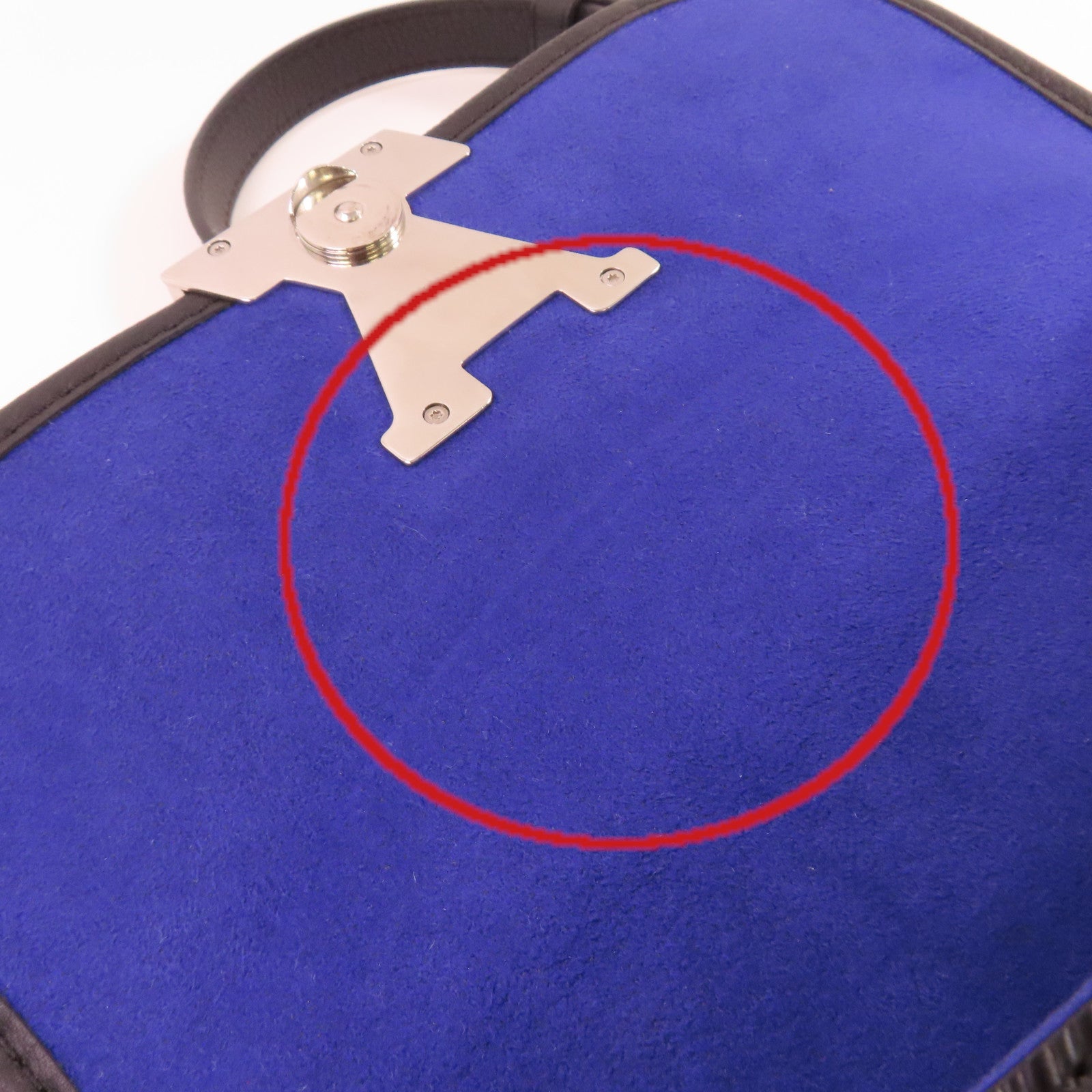 LOUIS VUITTON Epi Buci Shoulder Bag銀扣肩背袋黑色