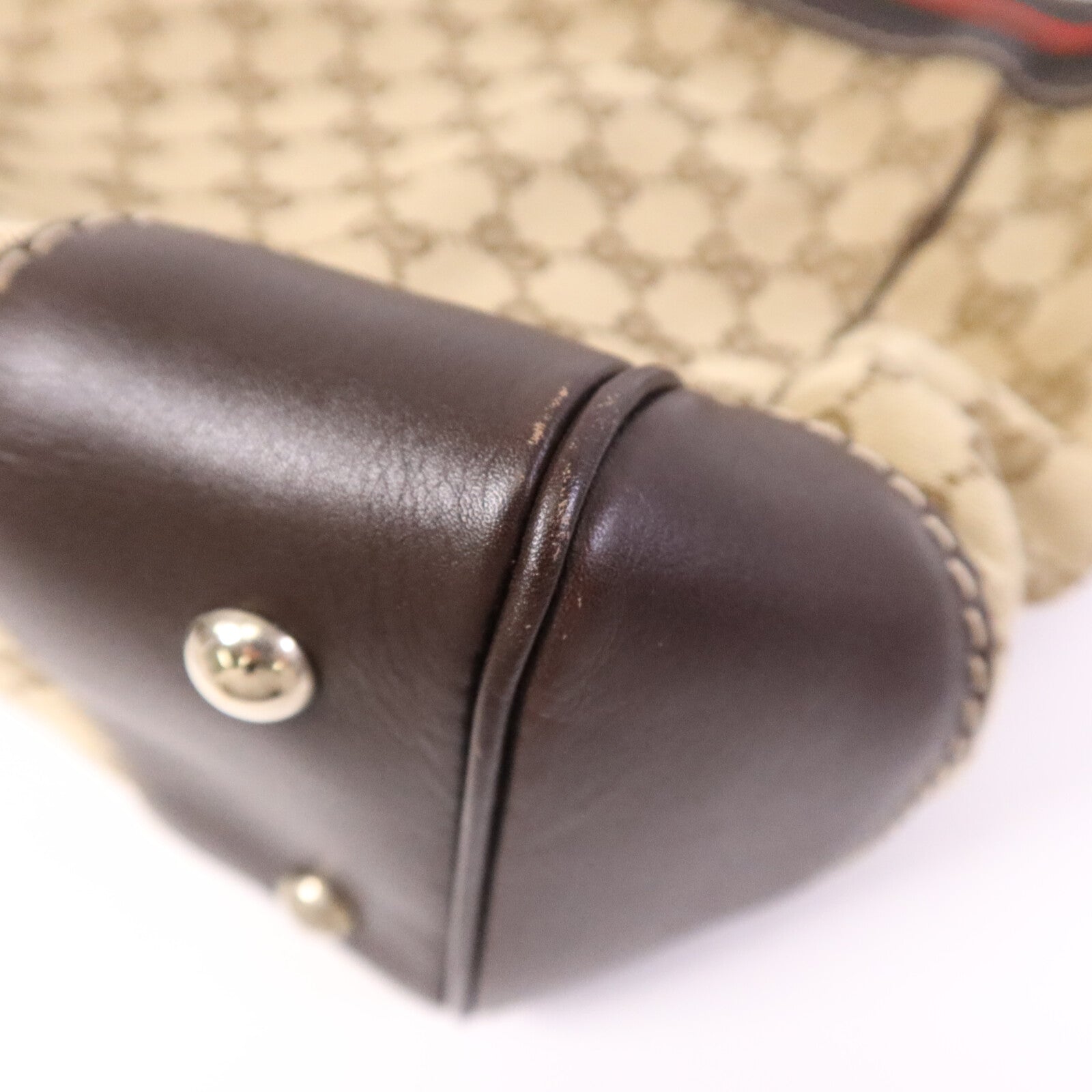 GUCCI 帆布Tote Bag金扣手挽袋