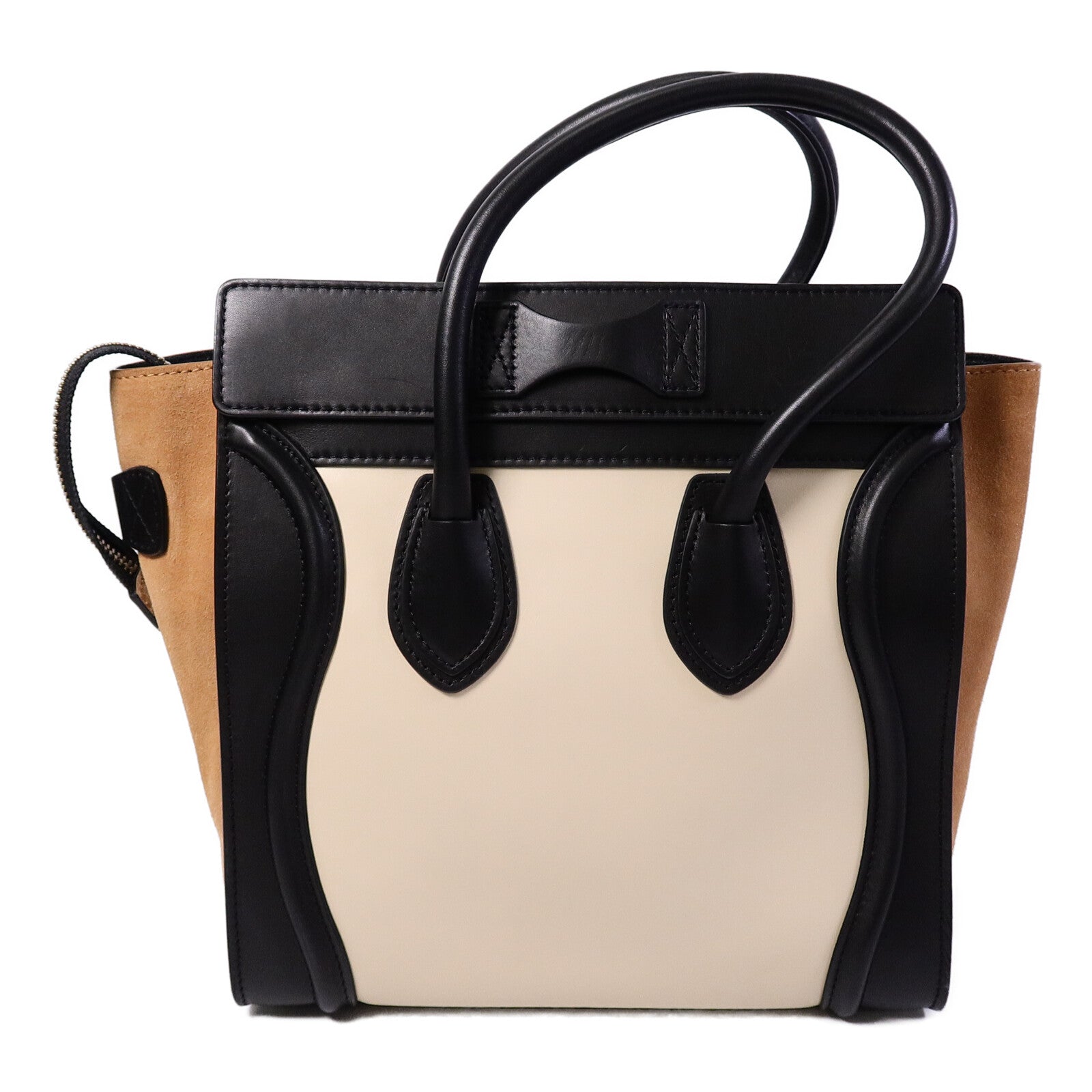 CELINE 牛皮皮革Micro Luggage手挽袋