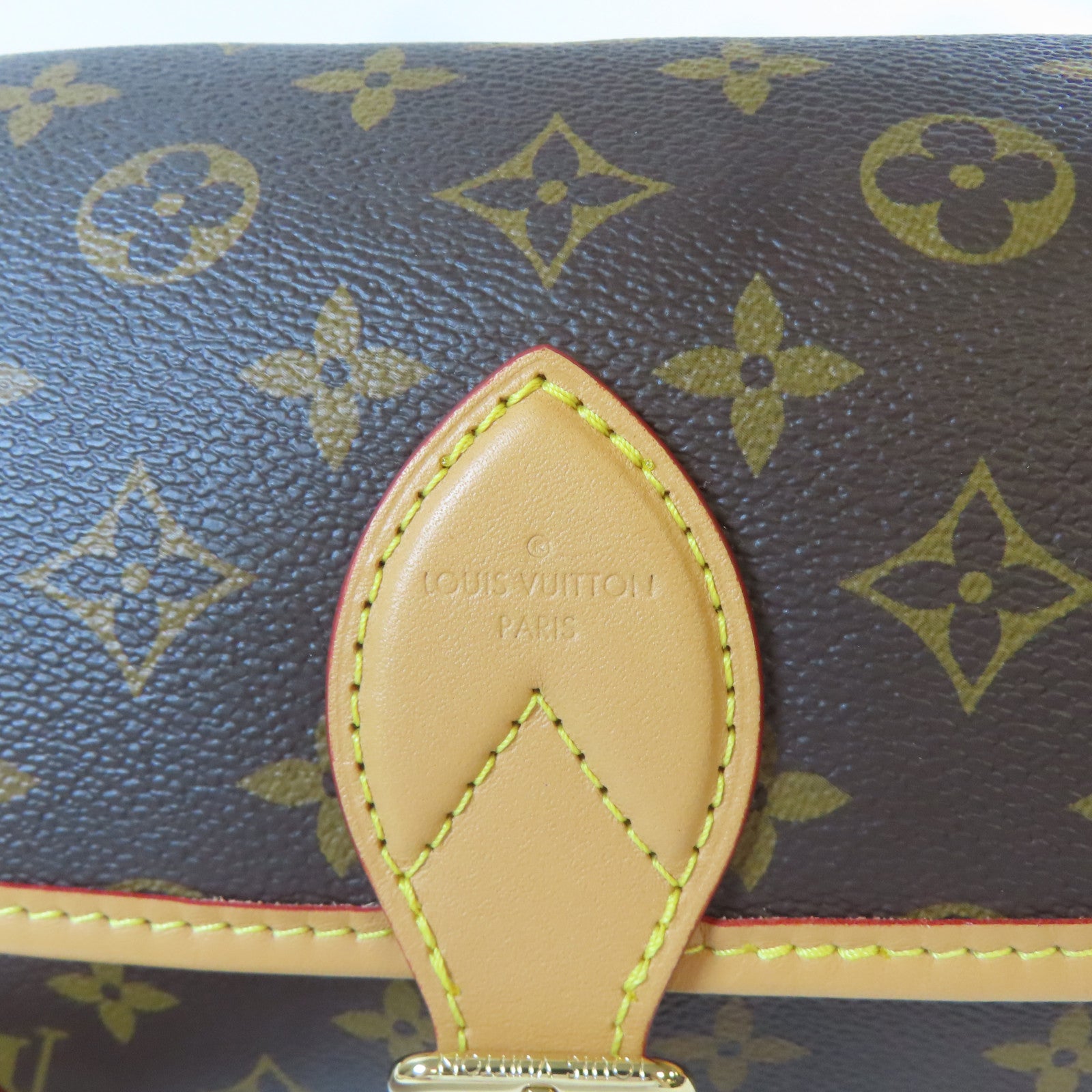 LOUIS VUITTON Monogram Diane金扣手挽肩背兩用袋啡色