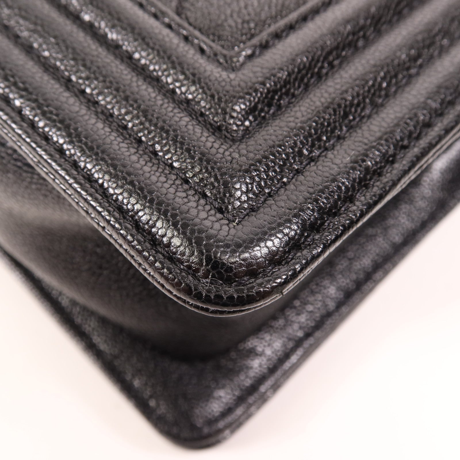 CHANEL 牛皮皮革Boy 20金扣肩背袋