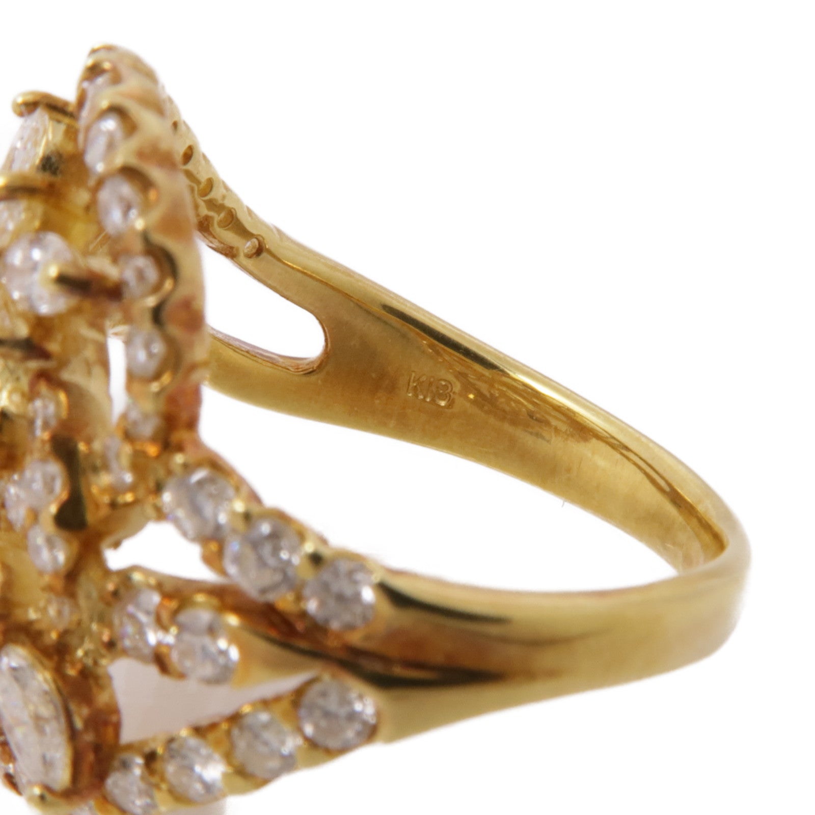 JEWELRY 【激減優惠】18K黃金Diamond Ring鑽石戒指US#5.75
