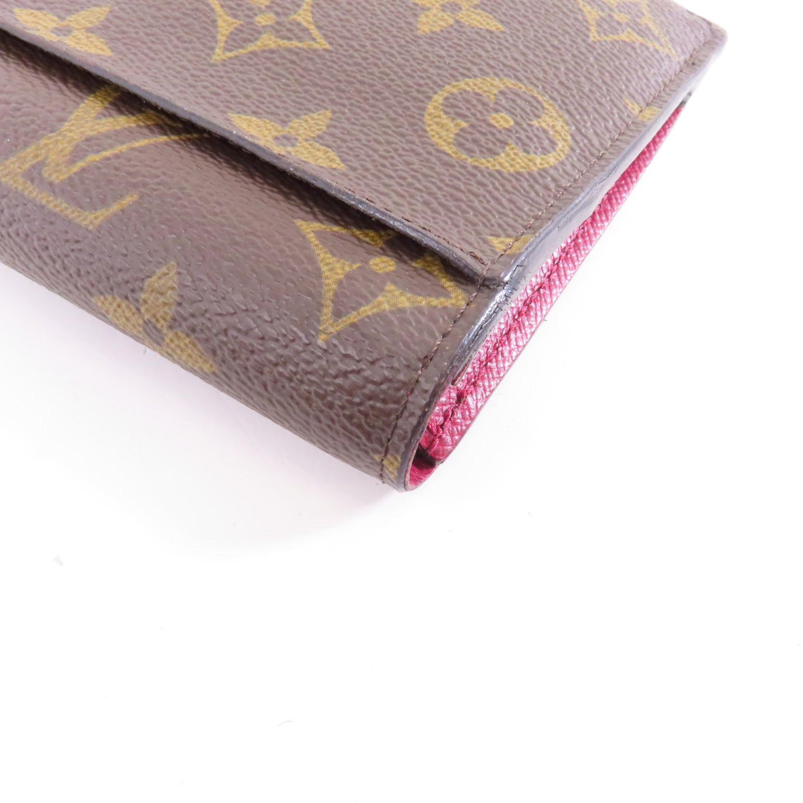 LOUIS VUITTON Monogram Long Wallet金扣長錢包棕色