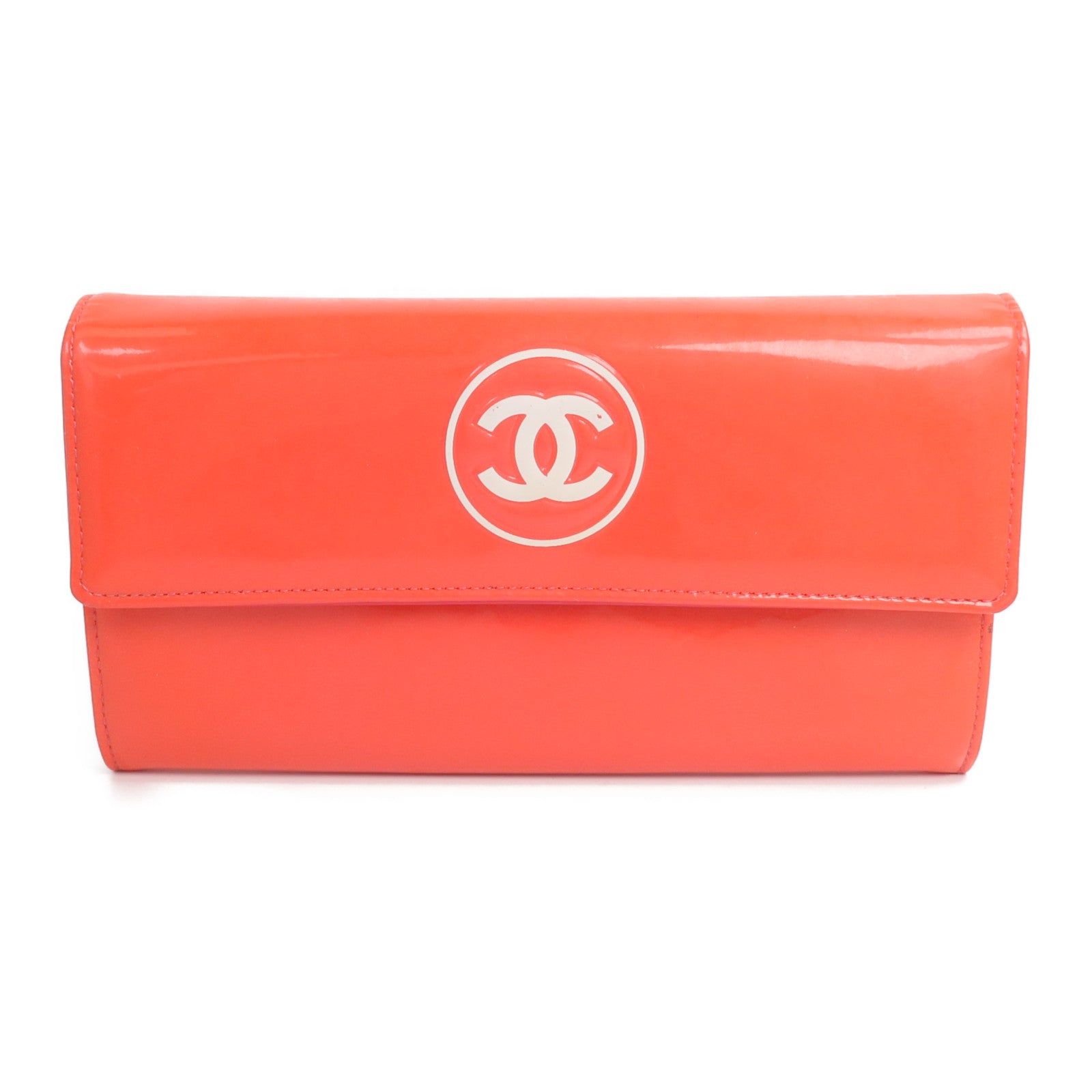 CHANEL 漆皮皮革Makeup Long Wallet長錢包