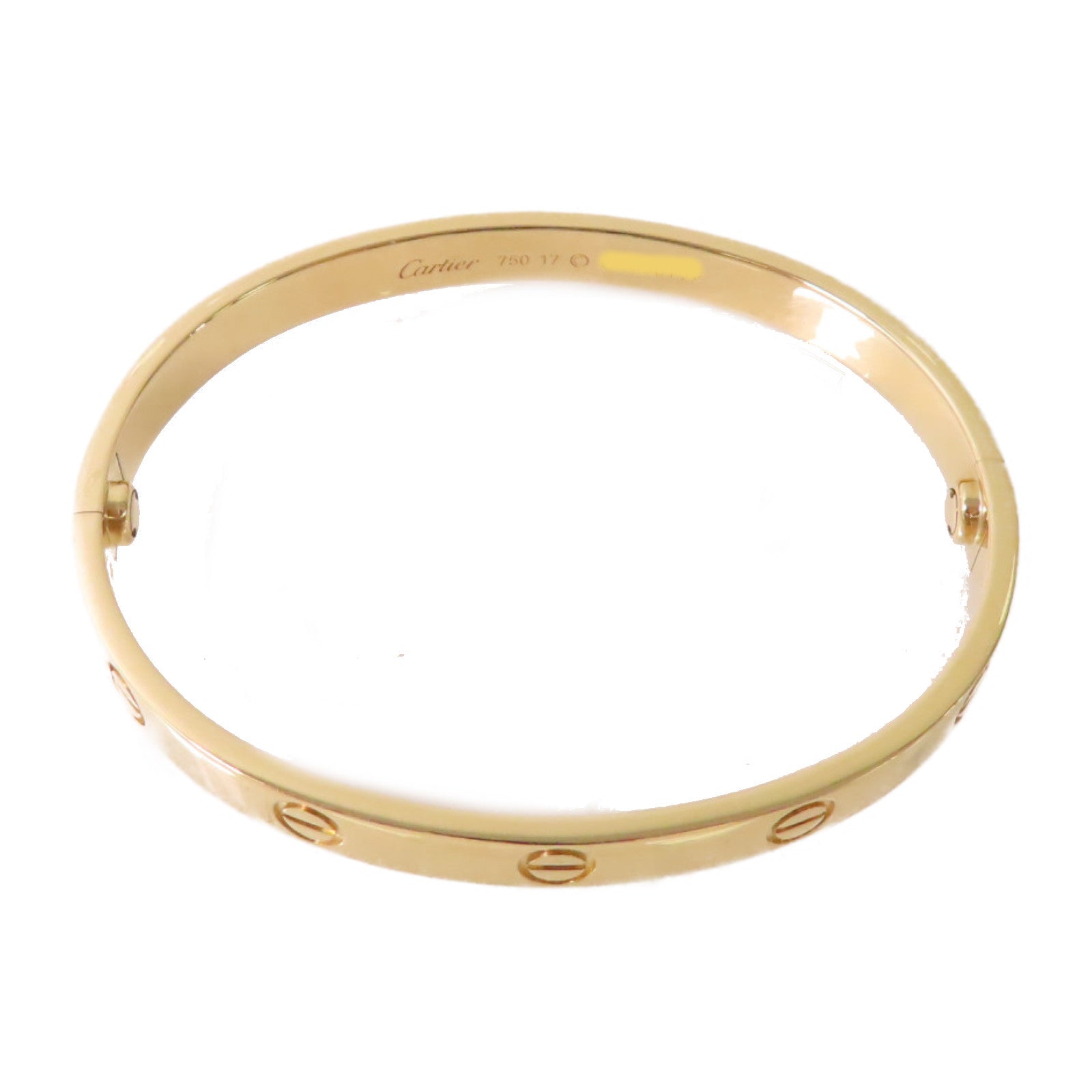 CARTIER 18K黃金Love Bracelet Classic Model手鐲#17