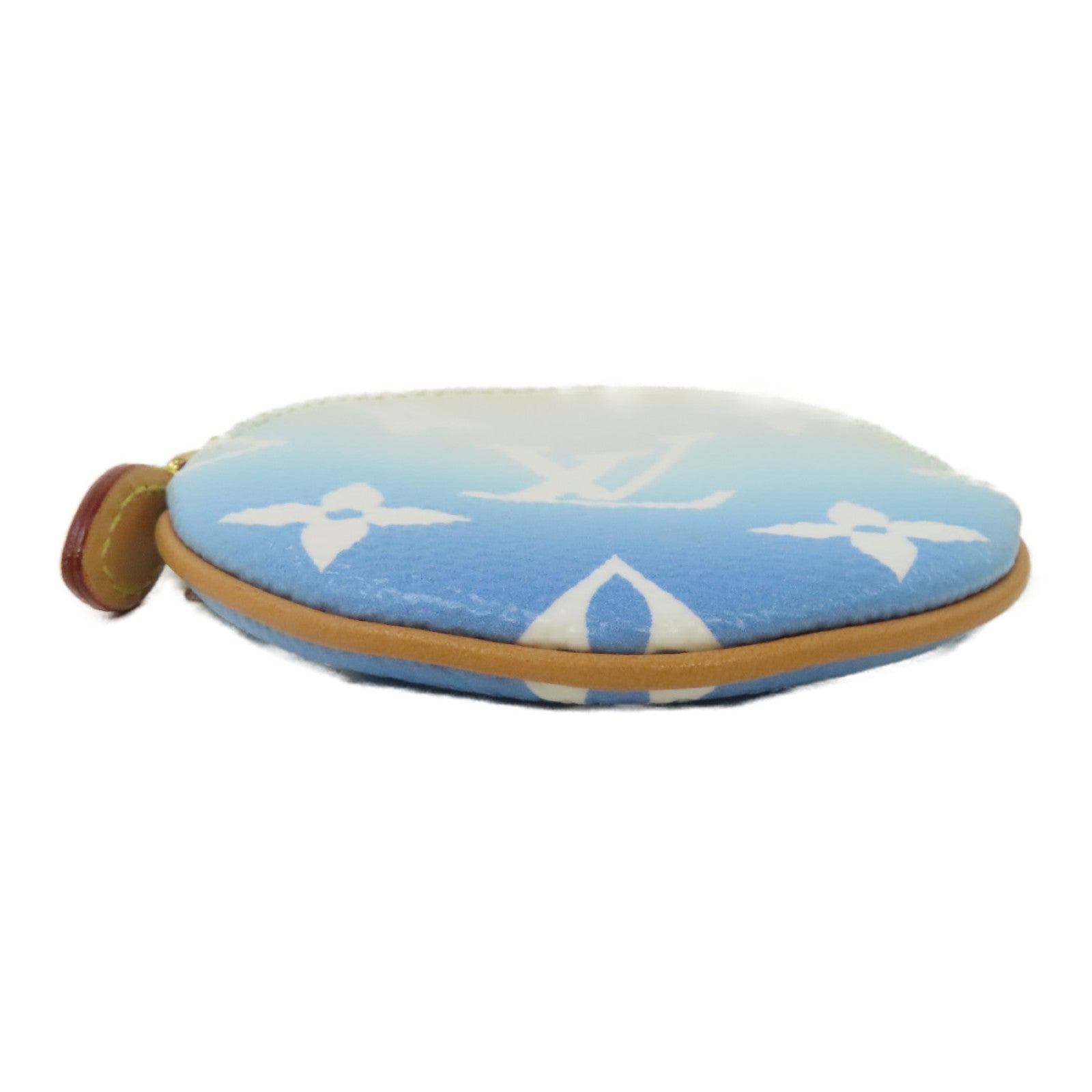 LOUIS VUITTON 【激減優惠】By The Pool Porte cles Illustre Key Holder金扣鎖匙扣白色/淺藍色