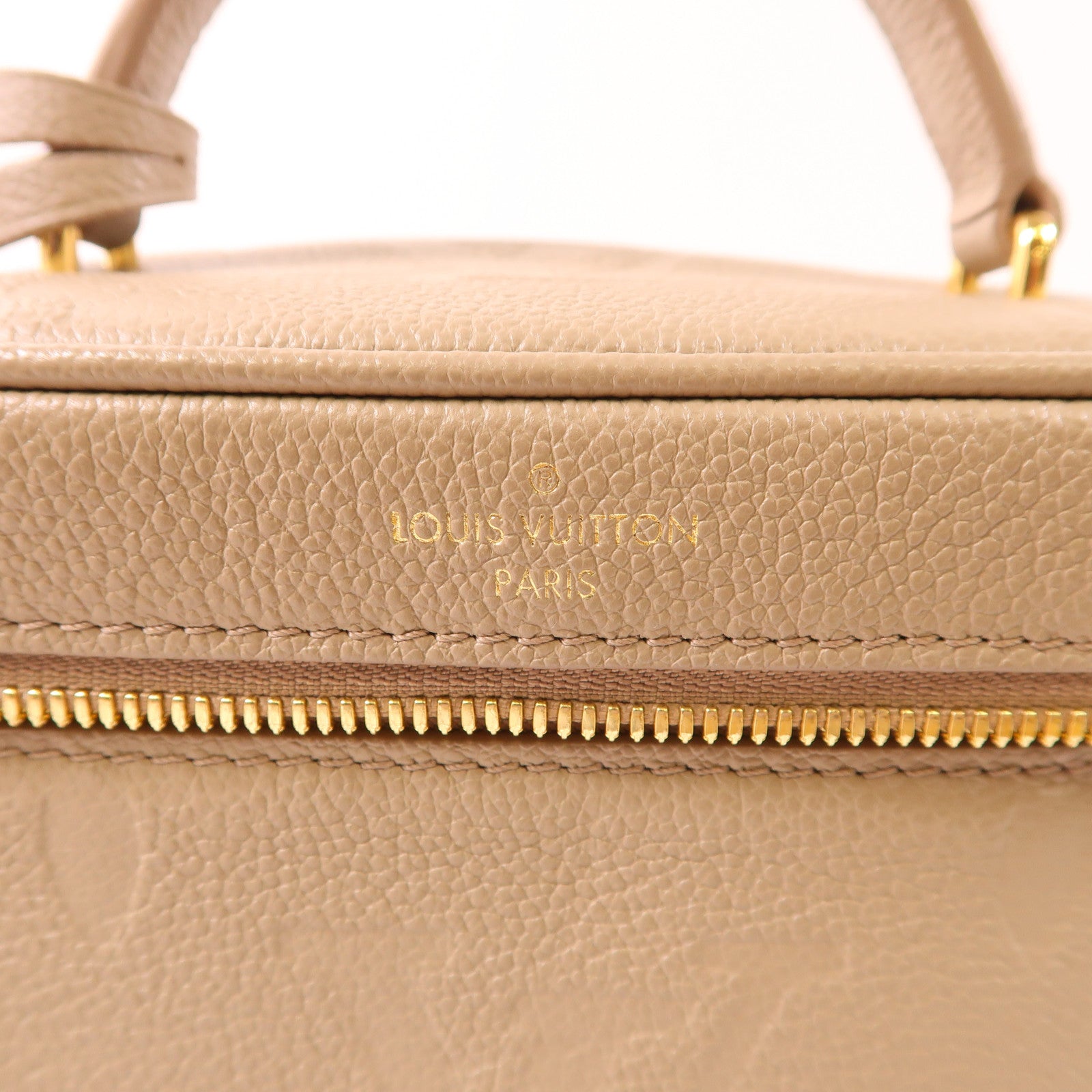 LOUIS VUITTON LV GHW Vanity PM 2 Way Bag M45608 Monogram Empreinte Beige