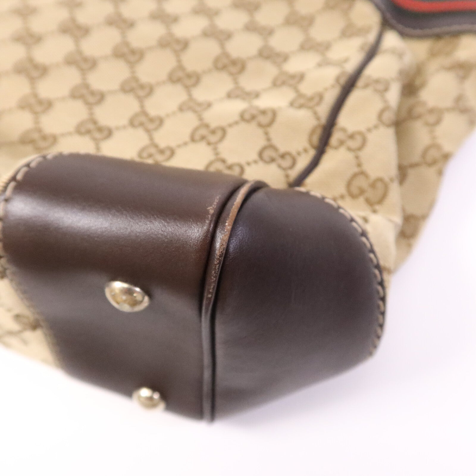 GUCCI 帆布Tote Bag金扣手挽袋