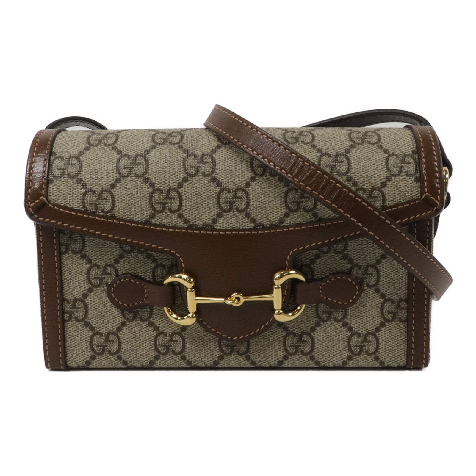 GUCCI 塗層帆布Horsebit 1955 Mini肩背袋