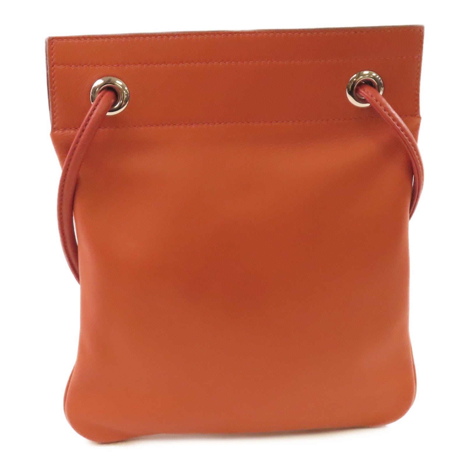 HERMES Swift皮革Aline Shoulder Bag銀扣肩背袋6C Cuiver/古銅色