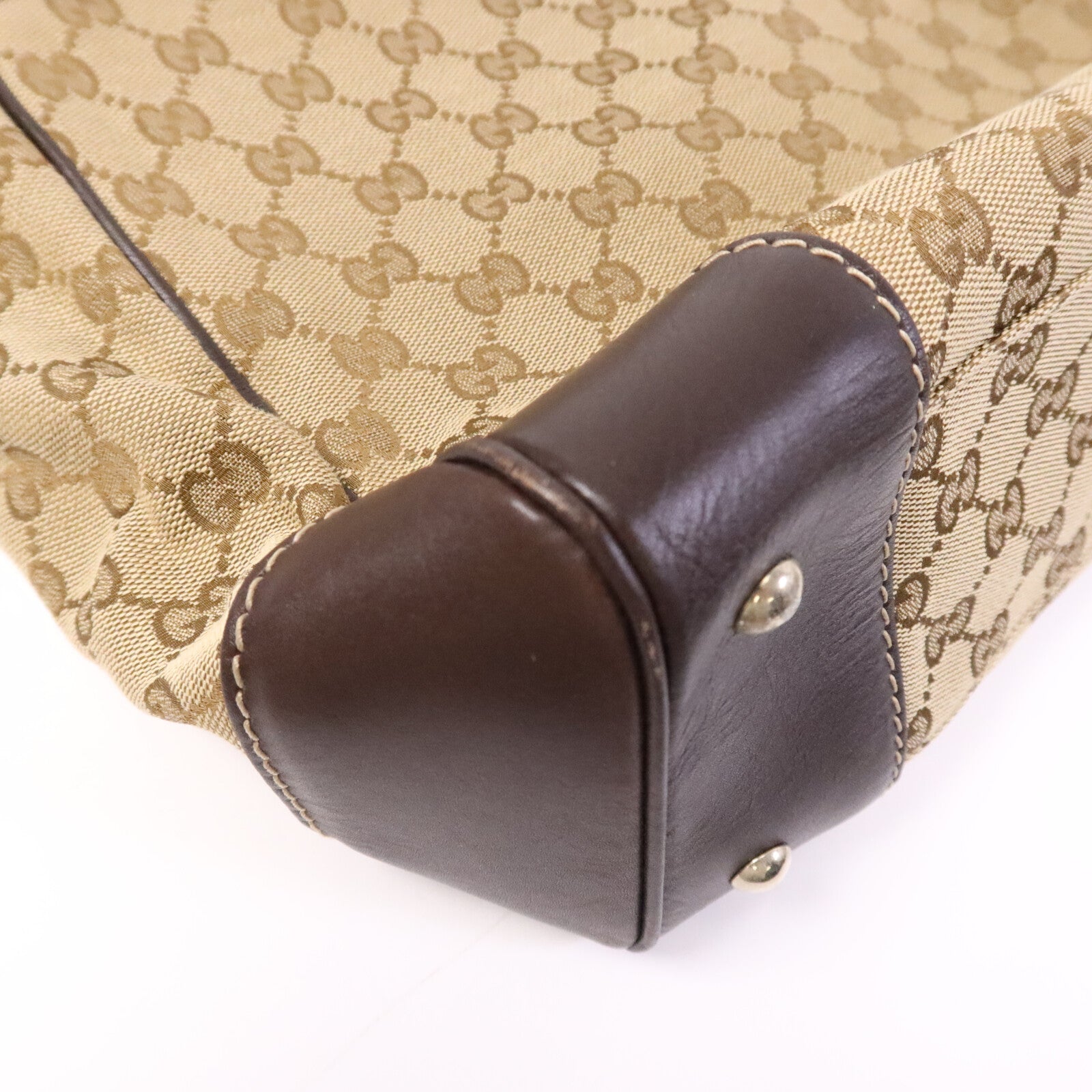 GUCCI 帆布Tote Bag金扣手挽袋