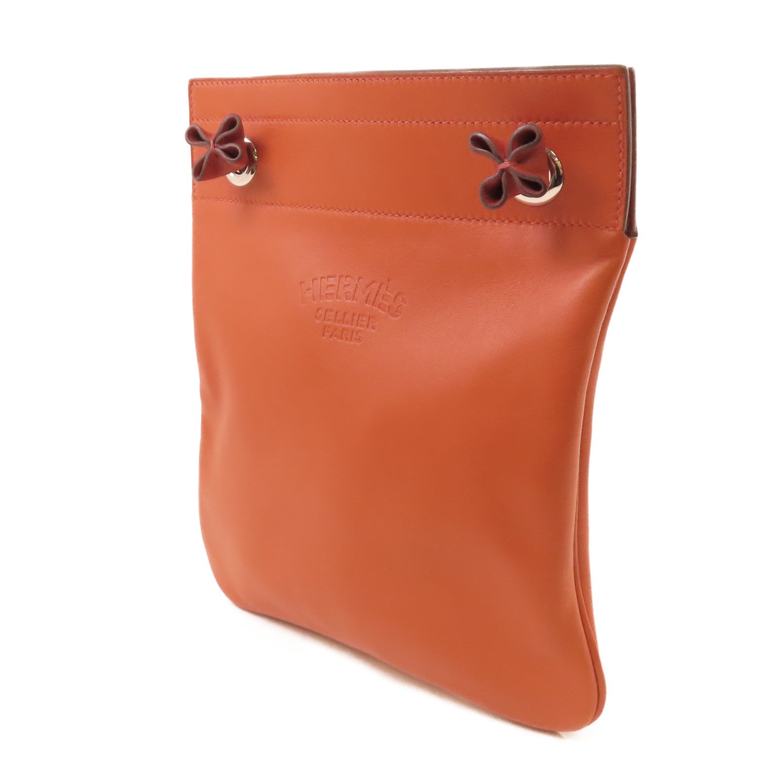 HERMES Swift皮革Aline Shoulder Bag銀扣肩背袋6C Cuiver/古銅色