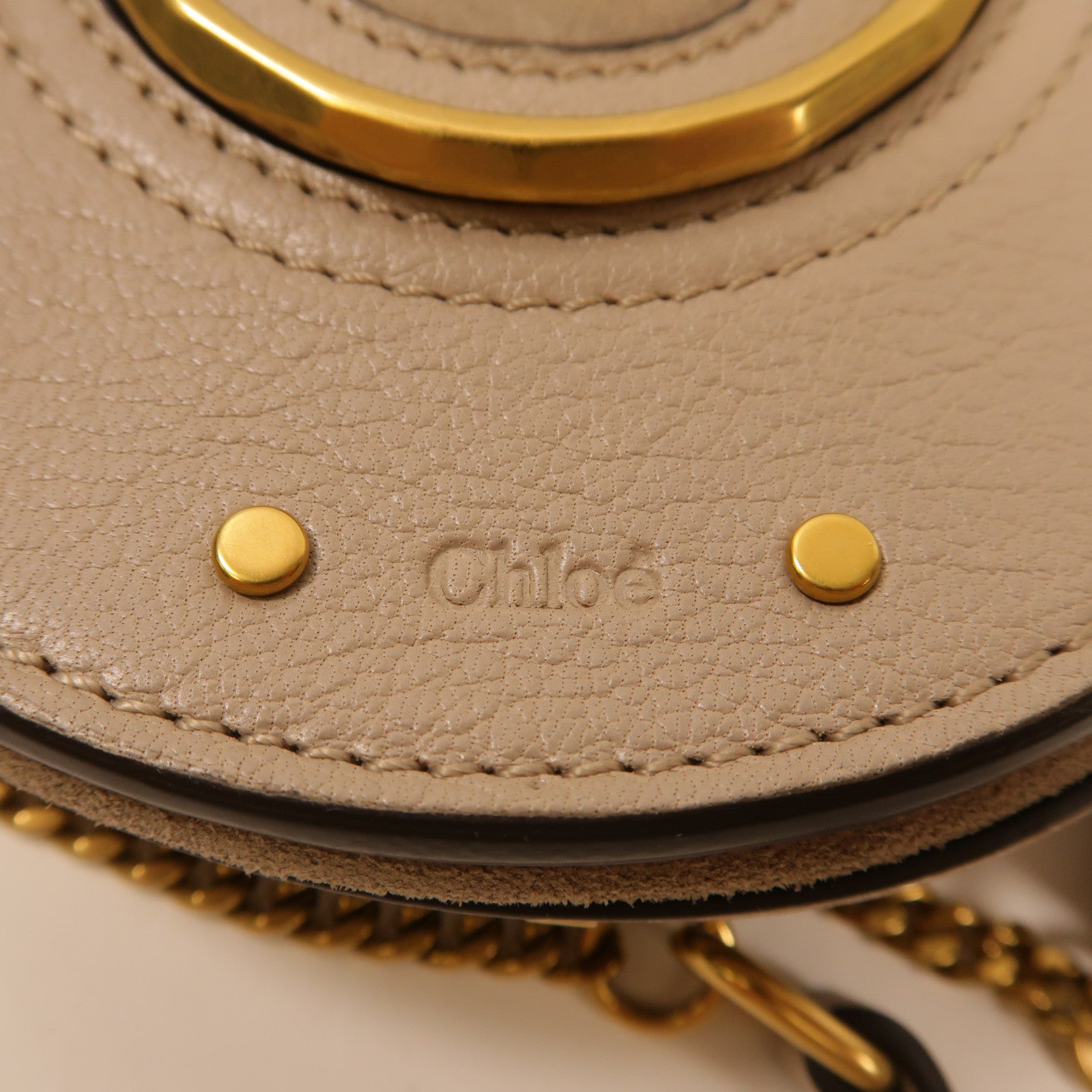 Chloe 牛皮皮革Mini Pixle Peals肩背袋