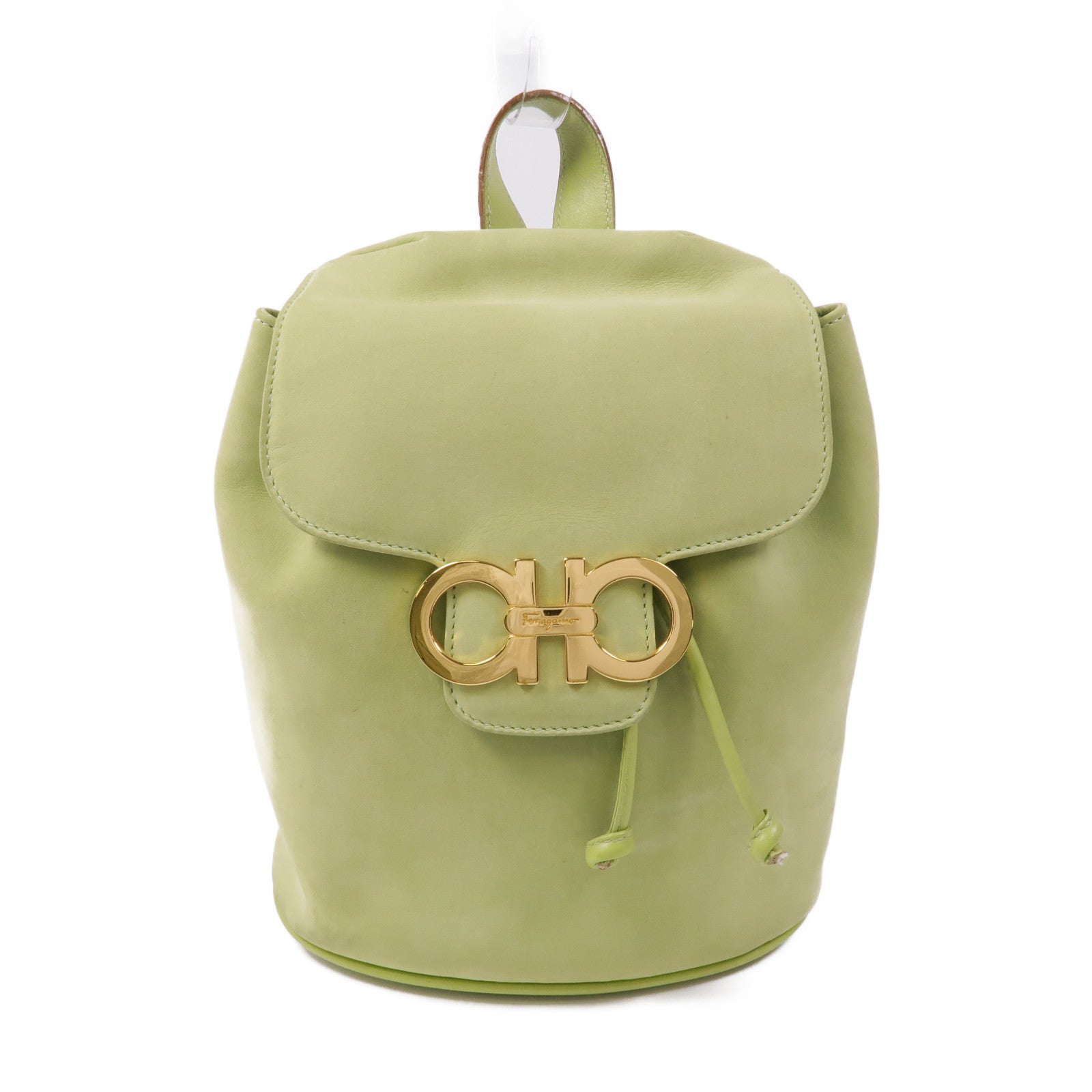 Salvatore Ferragamo 麂皮皮革Backpack金扣背包