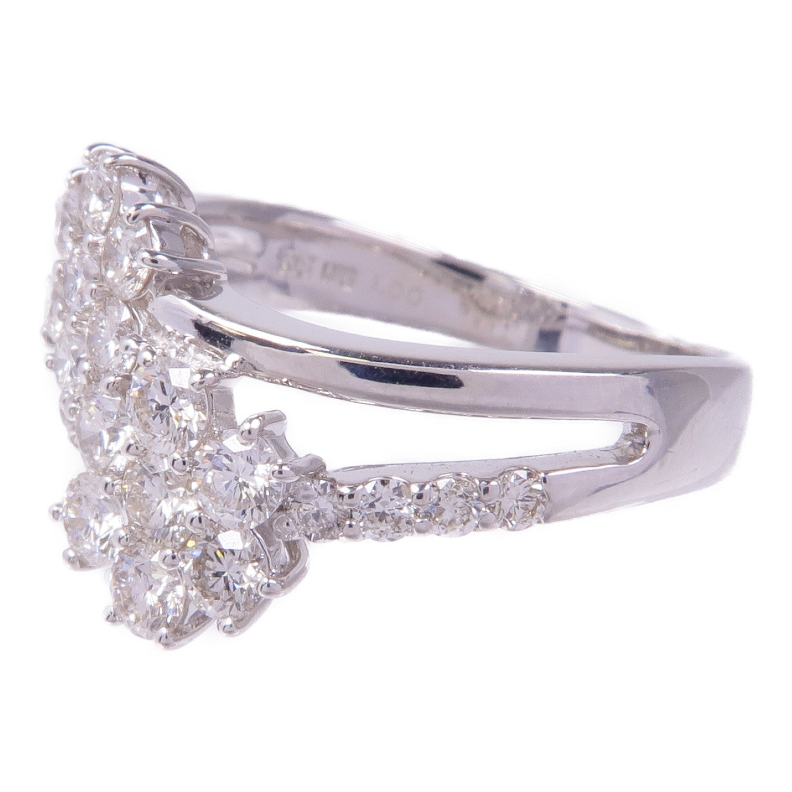 JEWELRY 【激減優惠】18K白金Diamond Ring鑽石戒指US#7