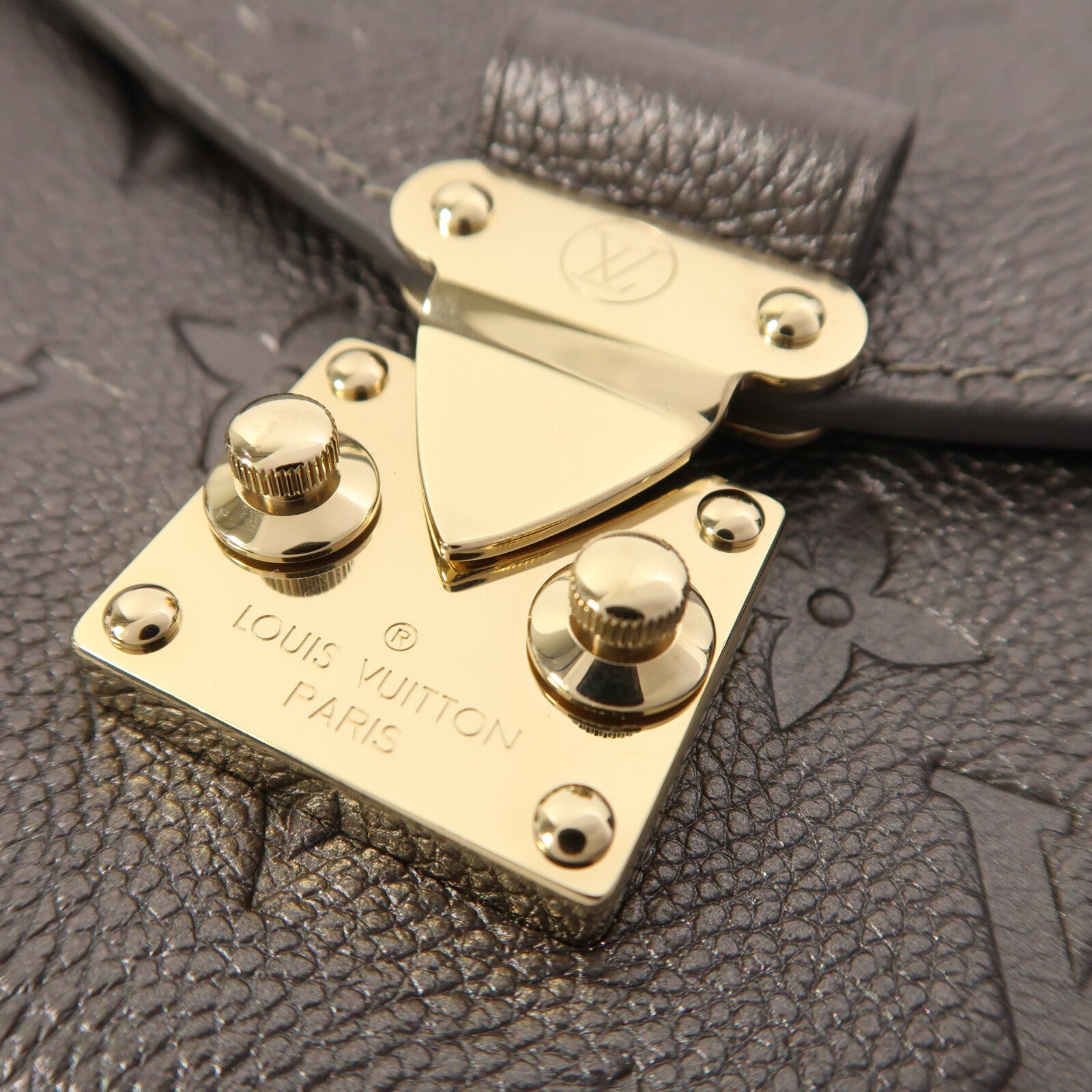 LOUIS VUITTON Monogram Empreinte Pochette Metis East West金扣手挽肩背兩用袋