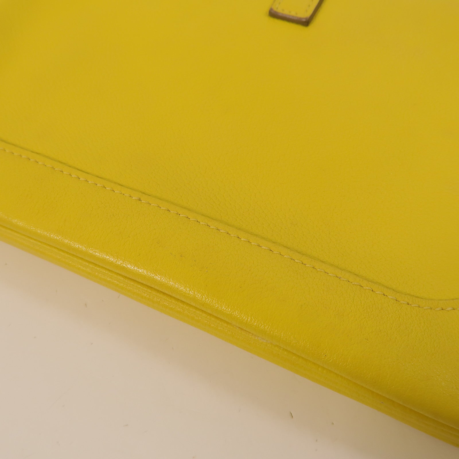 HERMES Evergrain皮革Trim Duo 24肩背袋Lime
