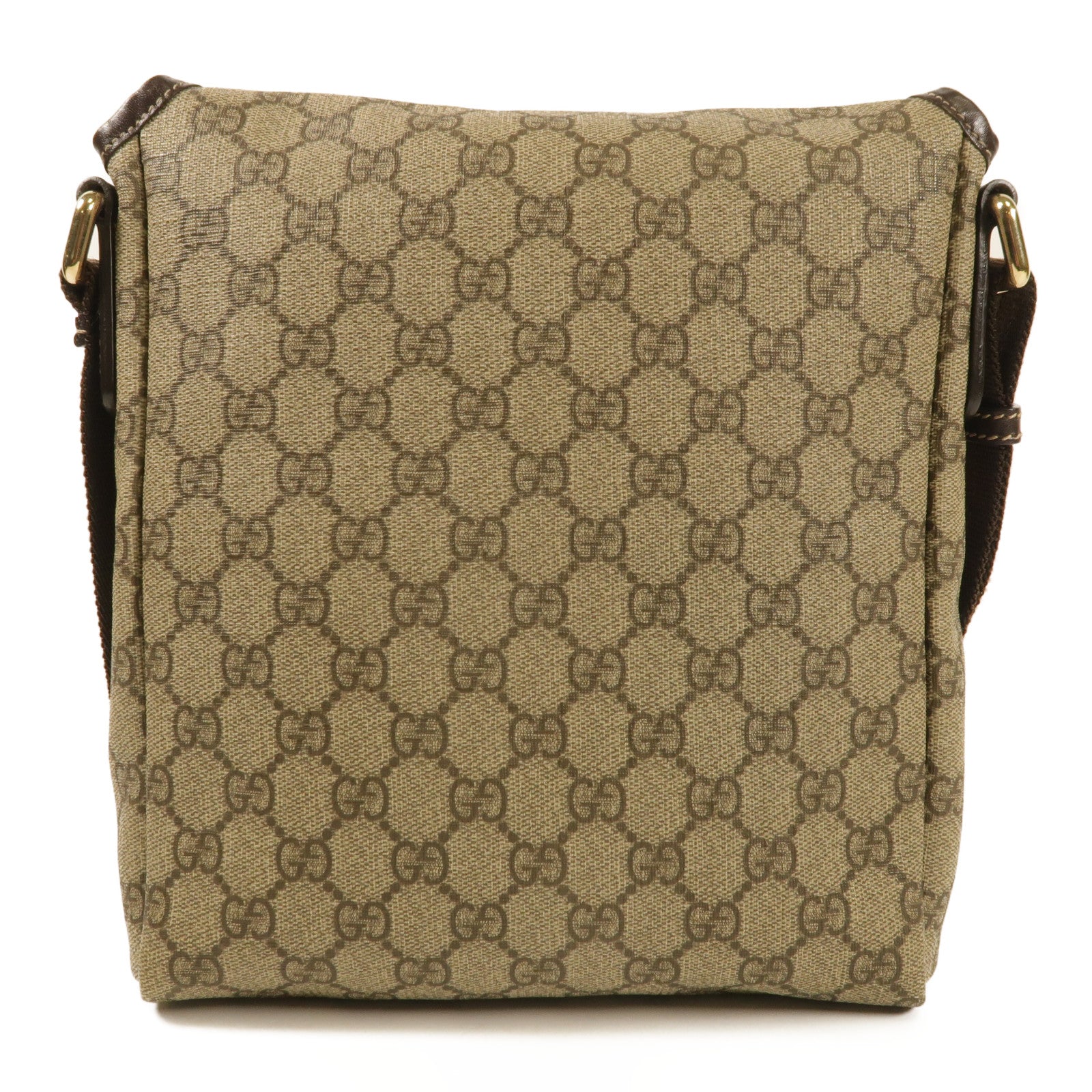GUCCI 塗層帆布Shoulder Bag金扣肩背袋