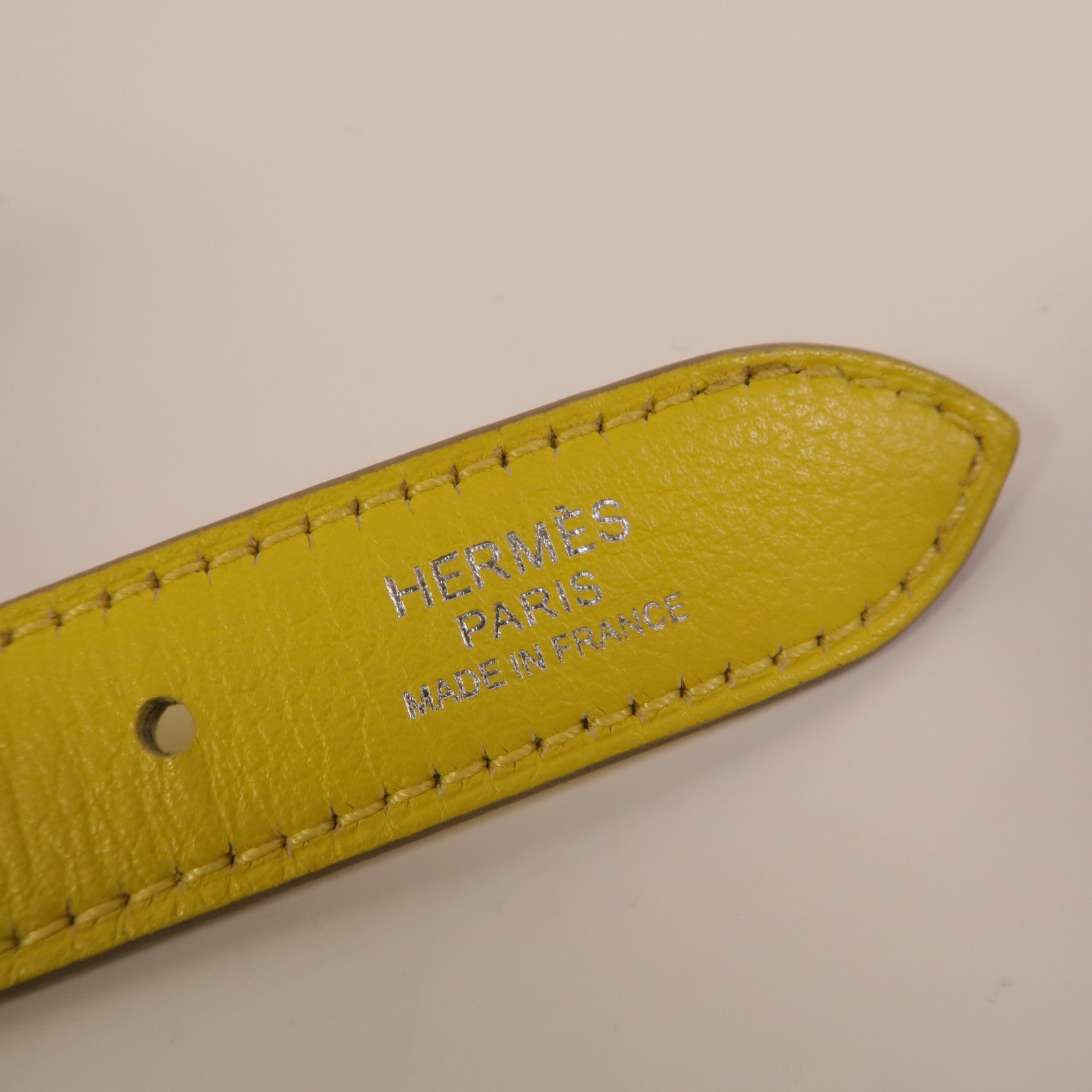 HERMES Evergrain皮革Trim Duo 24肩背袋Lime