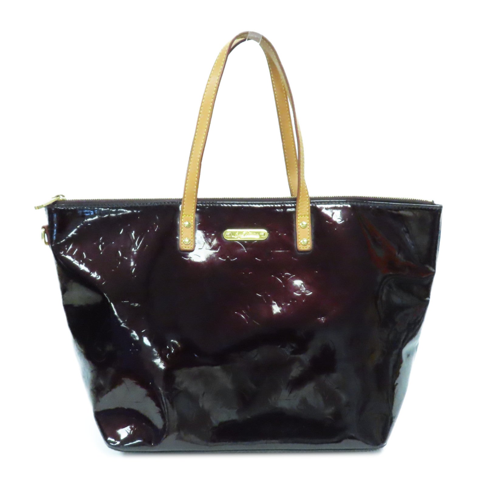 LOUIS VUITTON 【激減優惠】Vernis Bellevue PM金扣肩背袋酒紅色